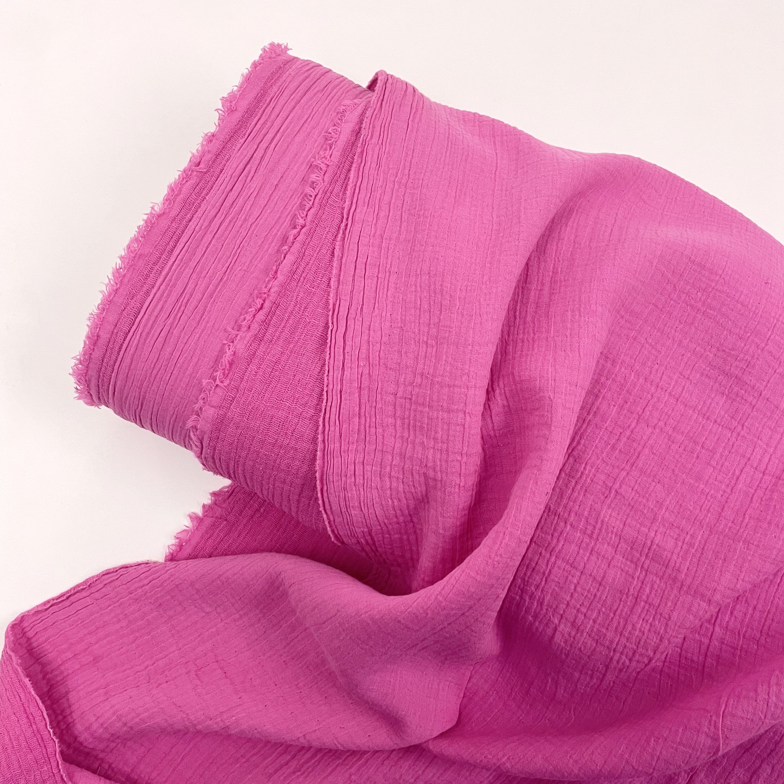 Hey Sew Sister - Emma - Cotton Linen Jacquard - Fuchsia Fabric 1.jpeg