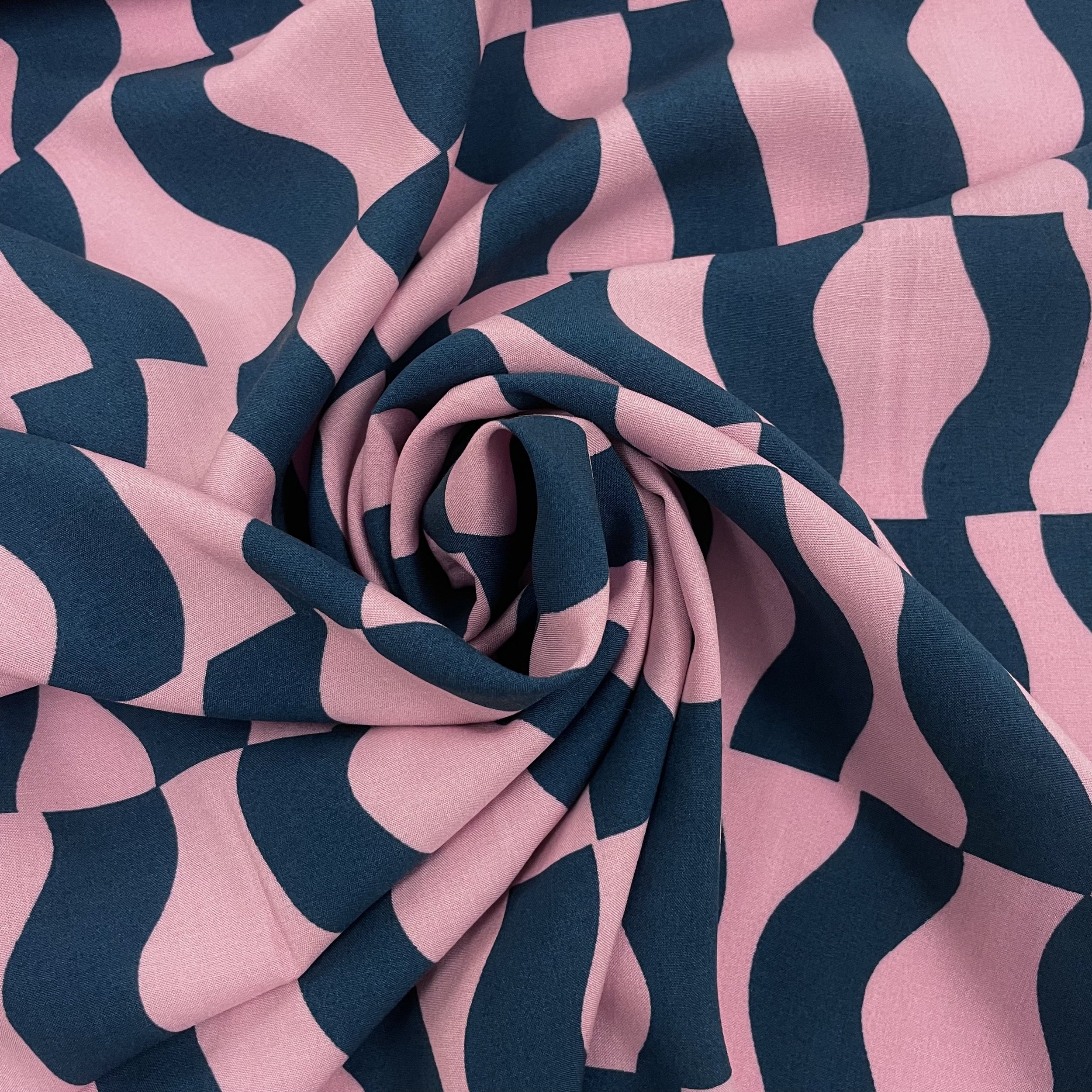 Hey Sew Sister - Fragmented Waves Lenzing EcoVero Fabric - Pink and Blue 3.jpeg