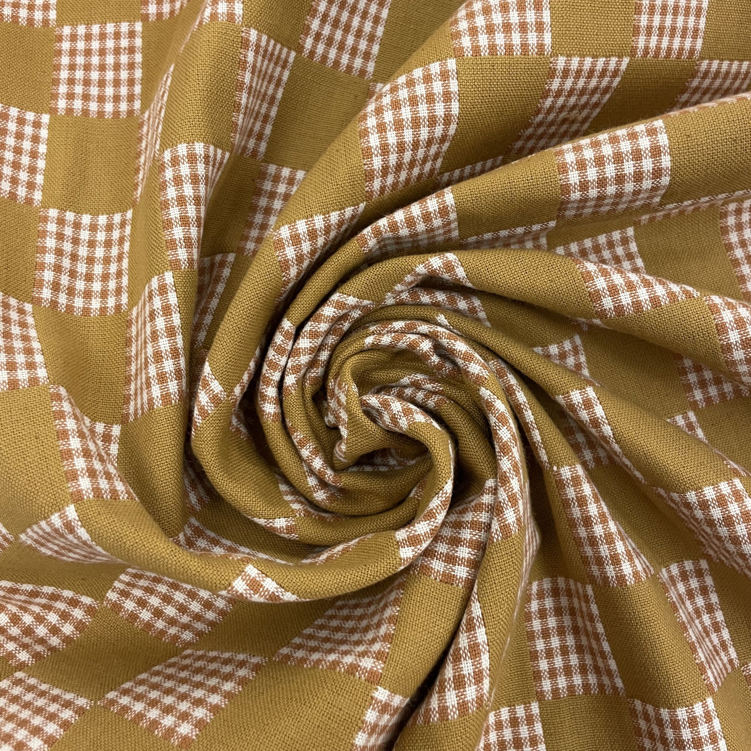 Hey Sew Sister - Olive Check from Checkmate by Fableism - Check Gingham Cotton Fabric 4.jpeg