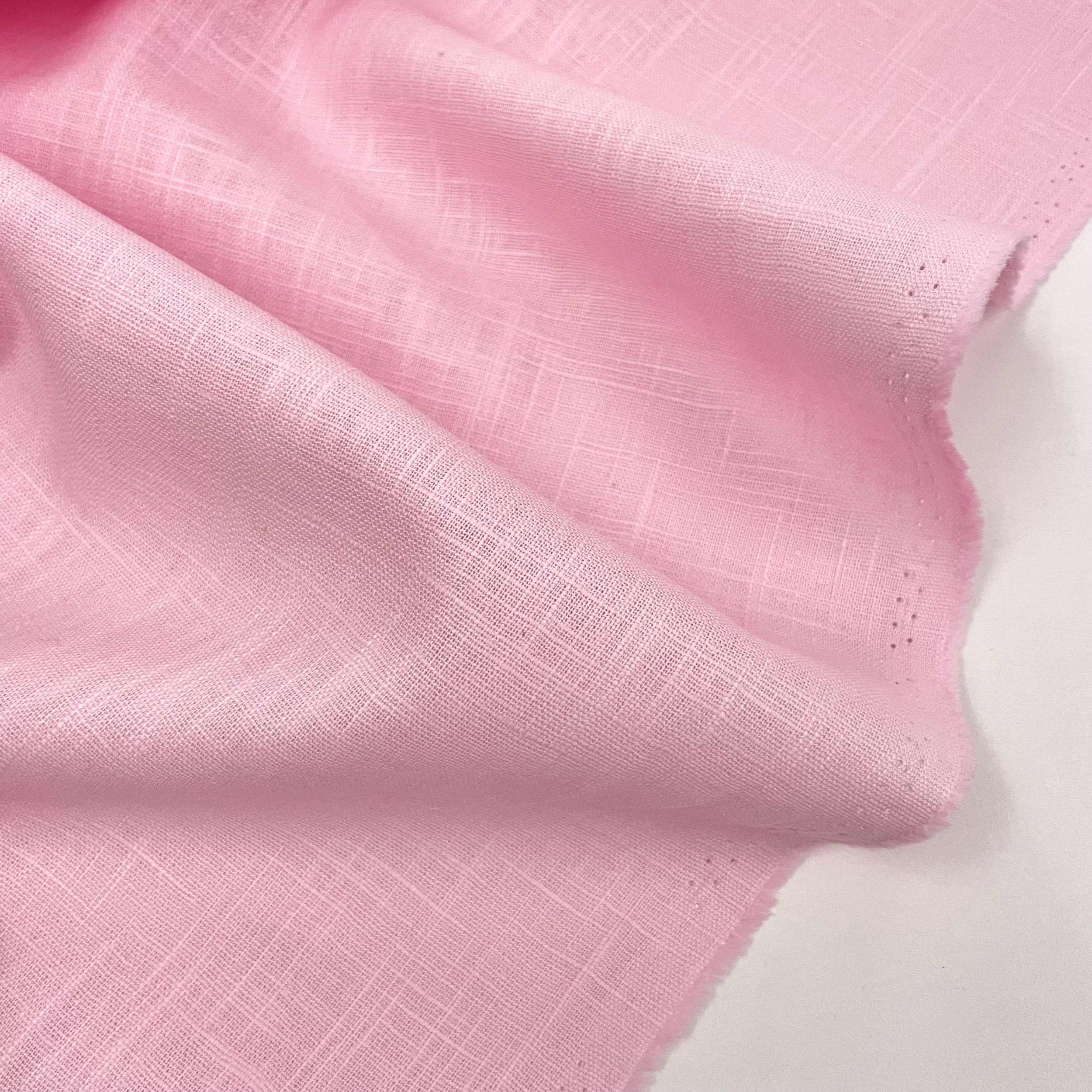 Hey Sew Sister - Linen - Candyfloss Pink Linen Fabric 4.jpeg
