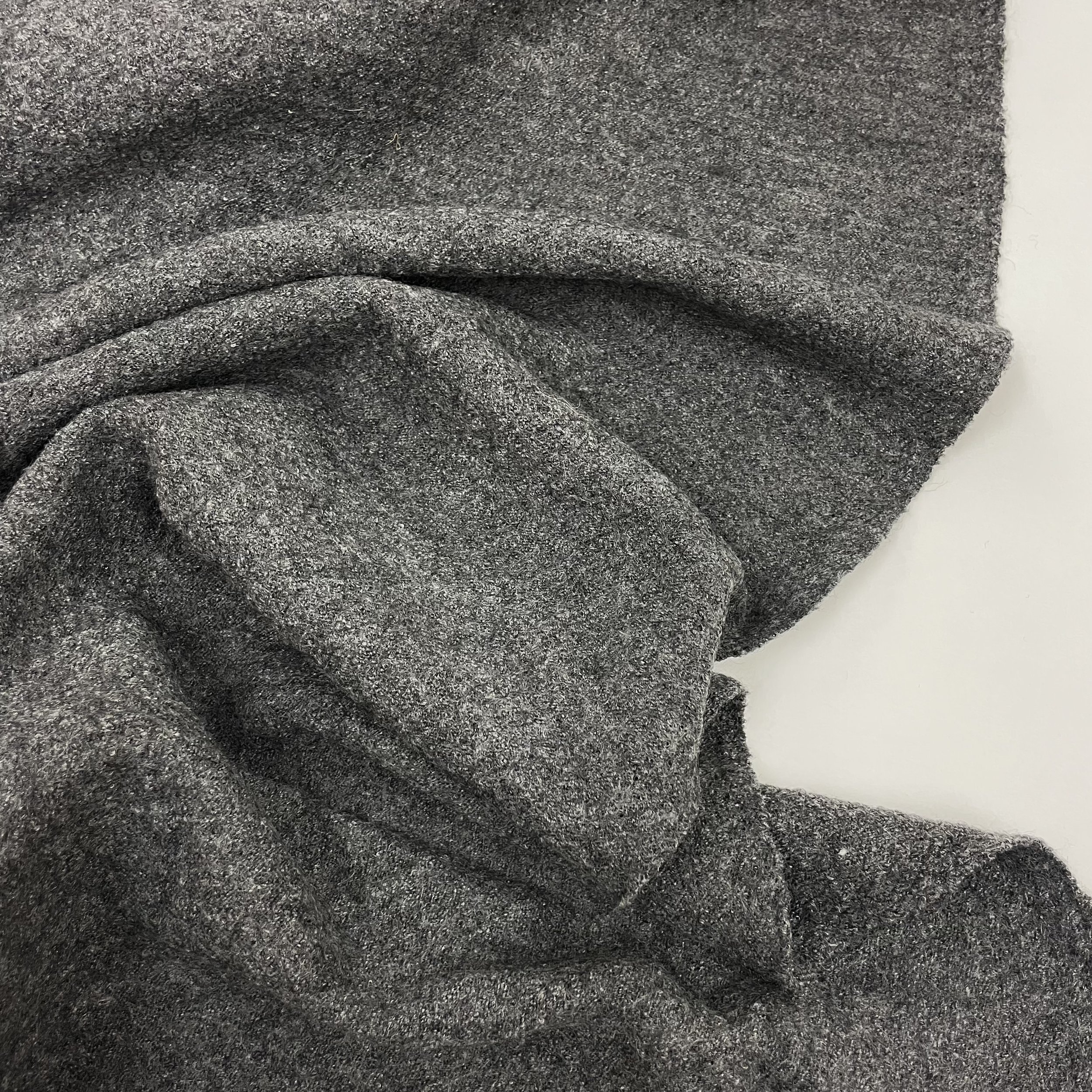 Hey Sew Sister - Wool and Viscose Blend Dress Jumper Coat Fabric - Marl Grey 2.jpeg