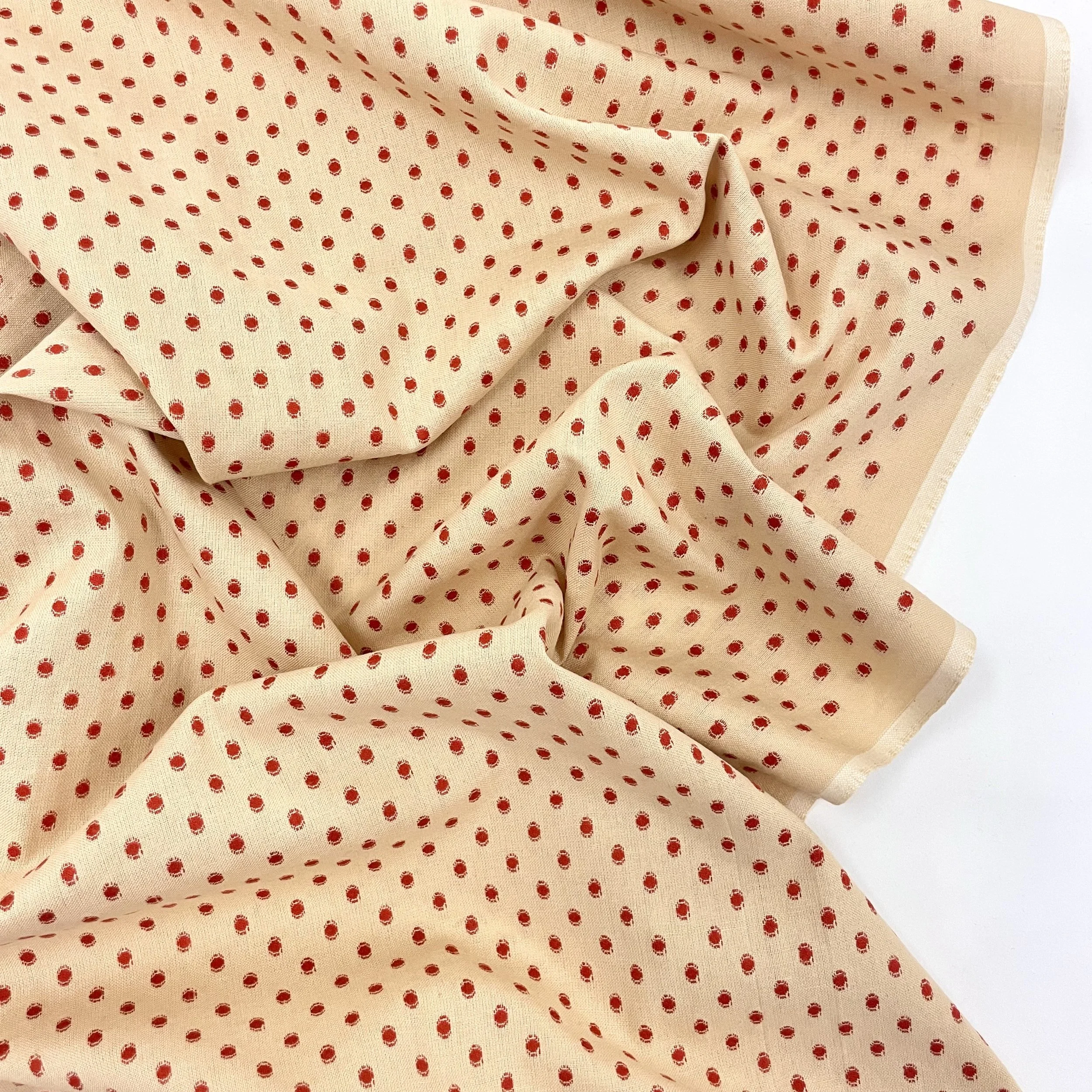 Hey Sew Sister - Anna Maria Textiles - Raindrops - Yarn Dyed Woven Cotton Fabrics - Chai 2.jpeg