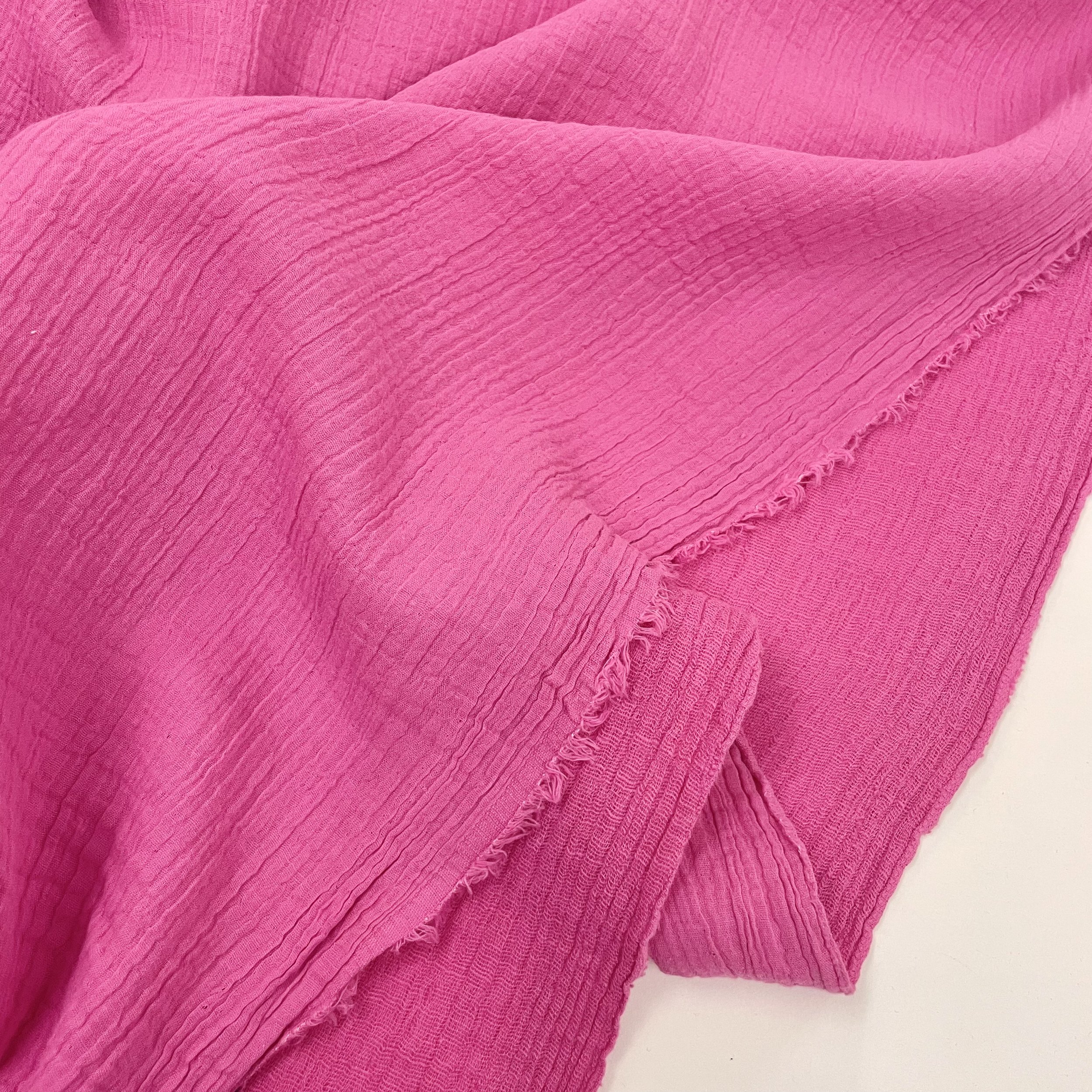 Hey Sew Sister - Emma - Cotton Linen Jacquard - Fuchsia Fabric 2.jpeg