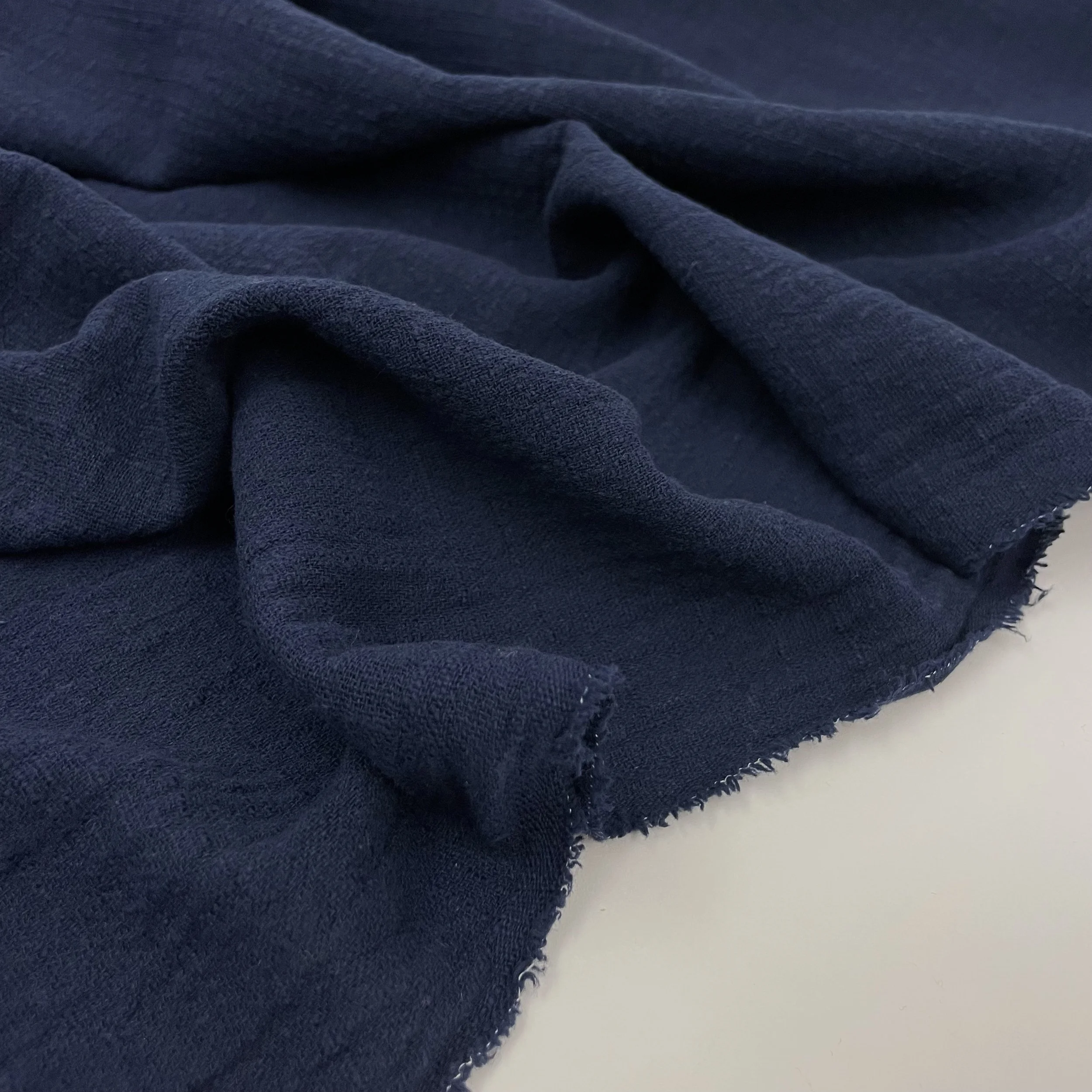 Hey Sew SIster - Skye Lighweight Cotton Slub - Navy Blue Cotton Slub Fabric 3.jpeg