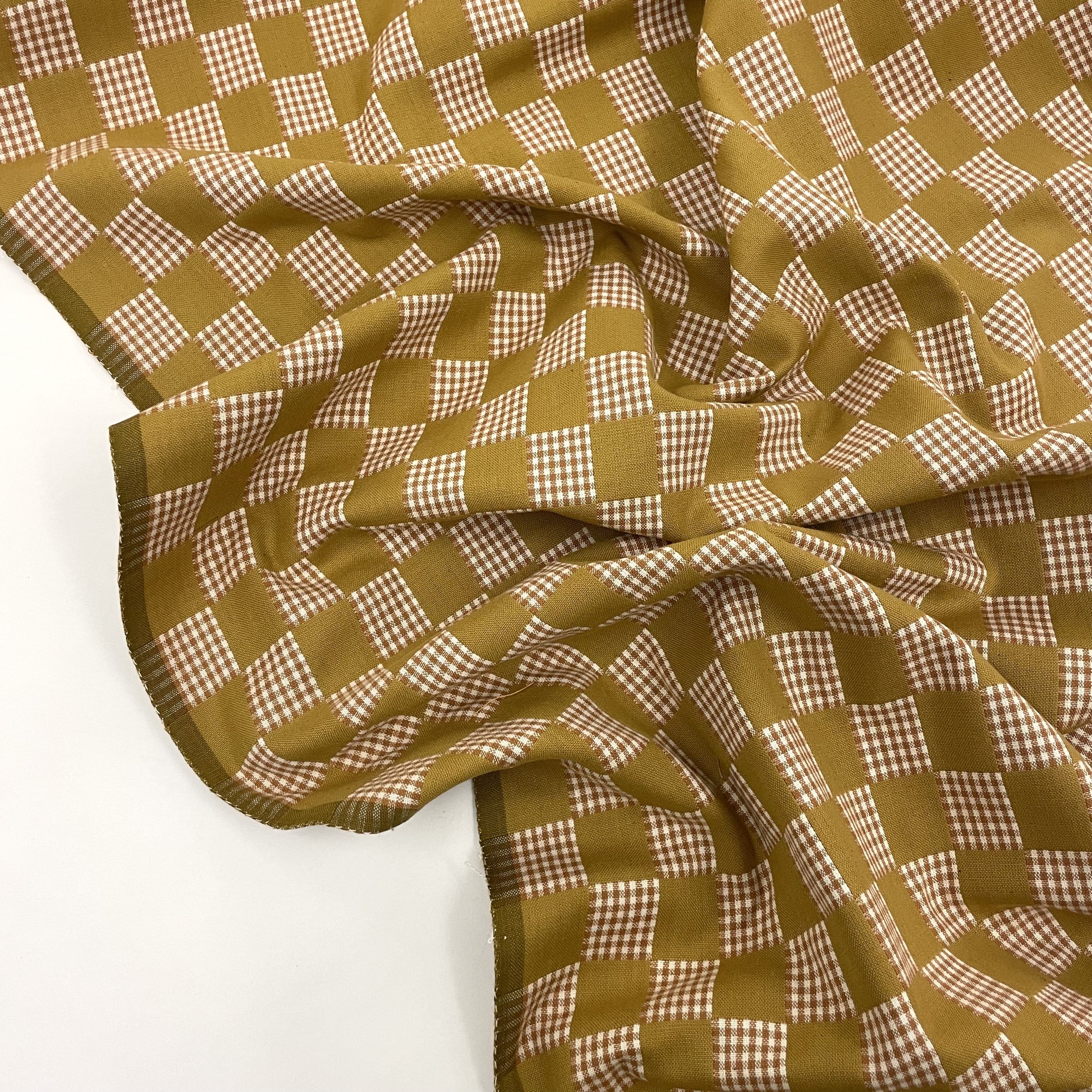 Hey Sew Sister - Olive Check from Checkmate by Fableism - Check Gingham Cotton Fabric 2.jpeg