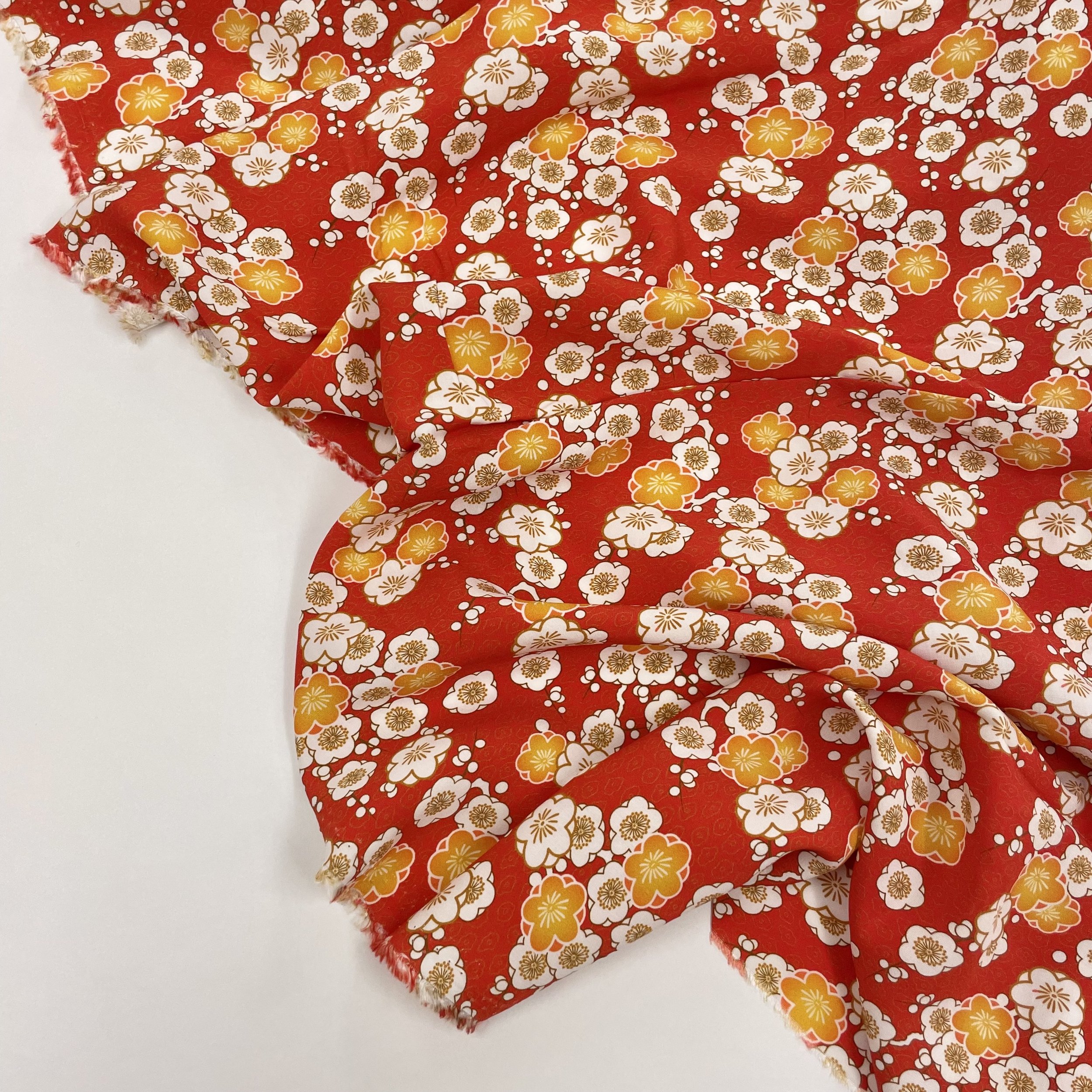 Hey Sew Sister - V&A Serenity in Japan - Ume Red - Japanese Print Viscose Dress Fabric 2.jpeg