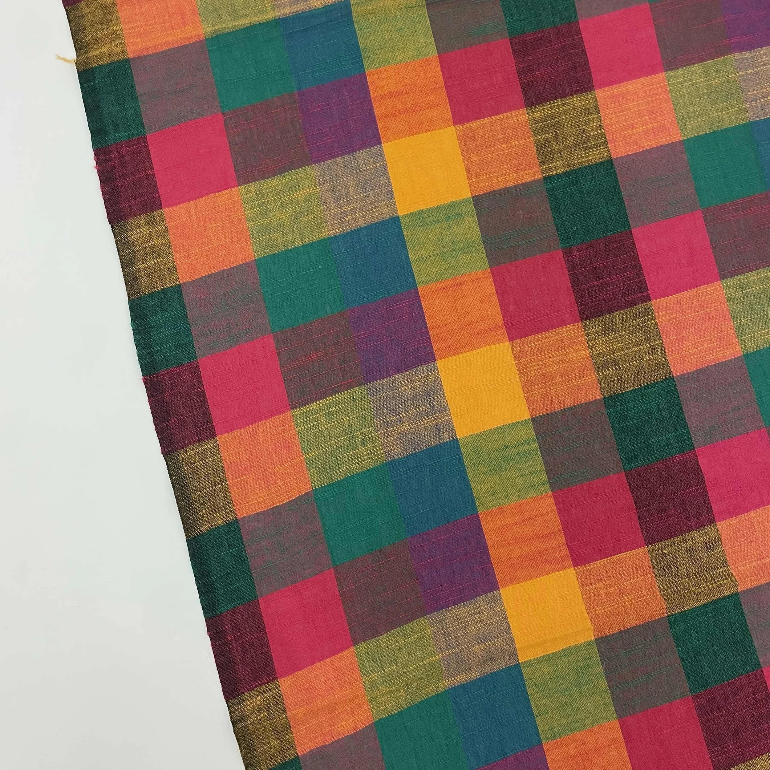 Handloom Cotton Madras Check - Warm 3.5