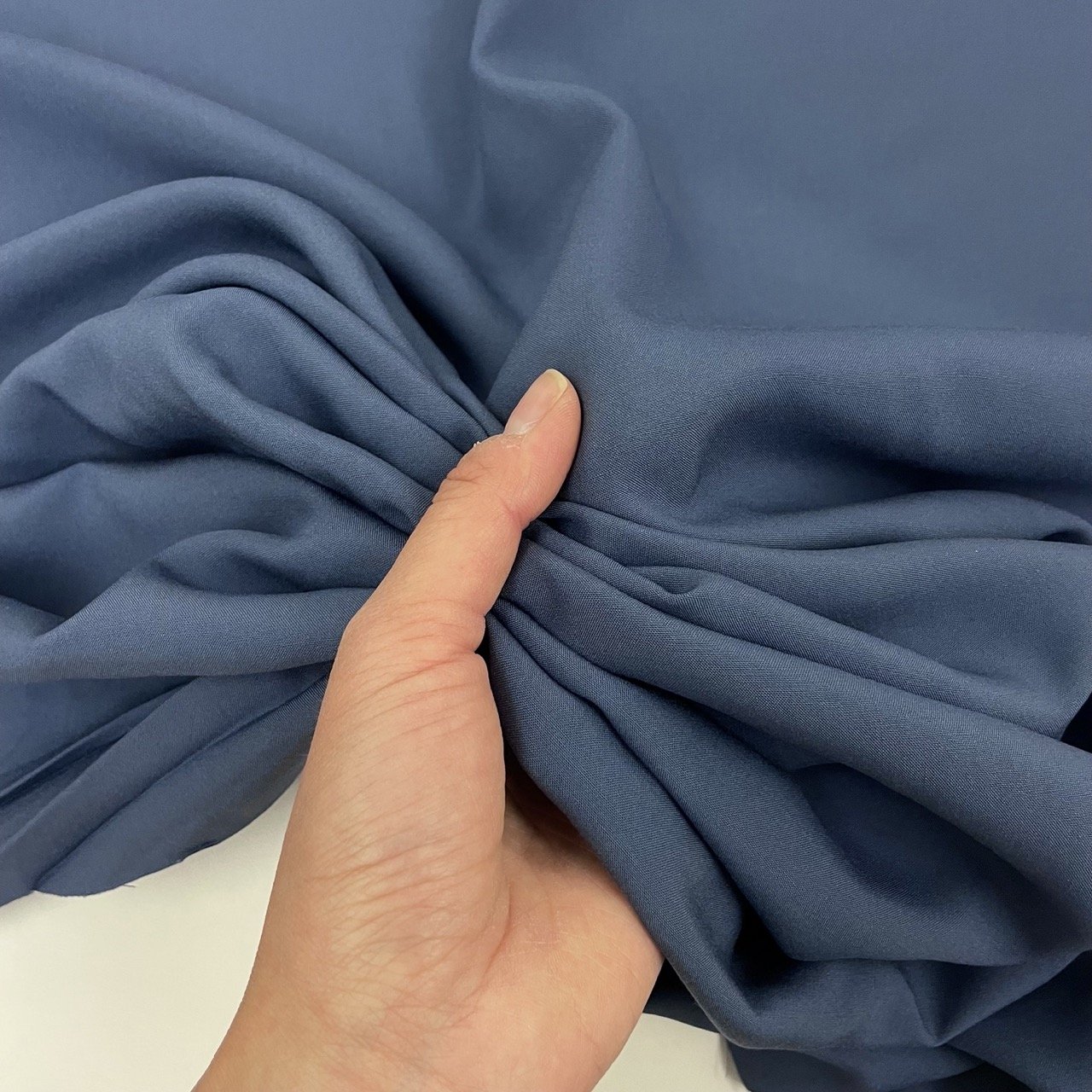 Hey Sew Sister - Lenzing EcoVero viscose - eco friendly viscose fabric - Steel Blue 3.jpeg
