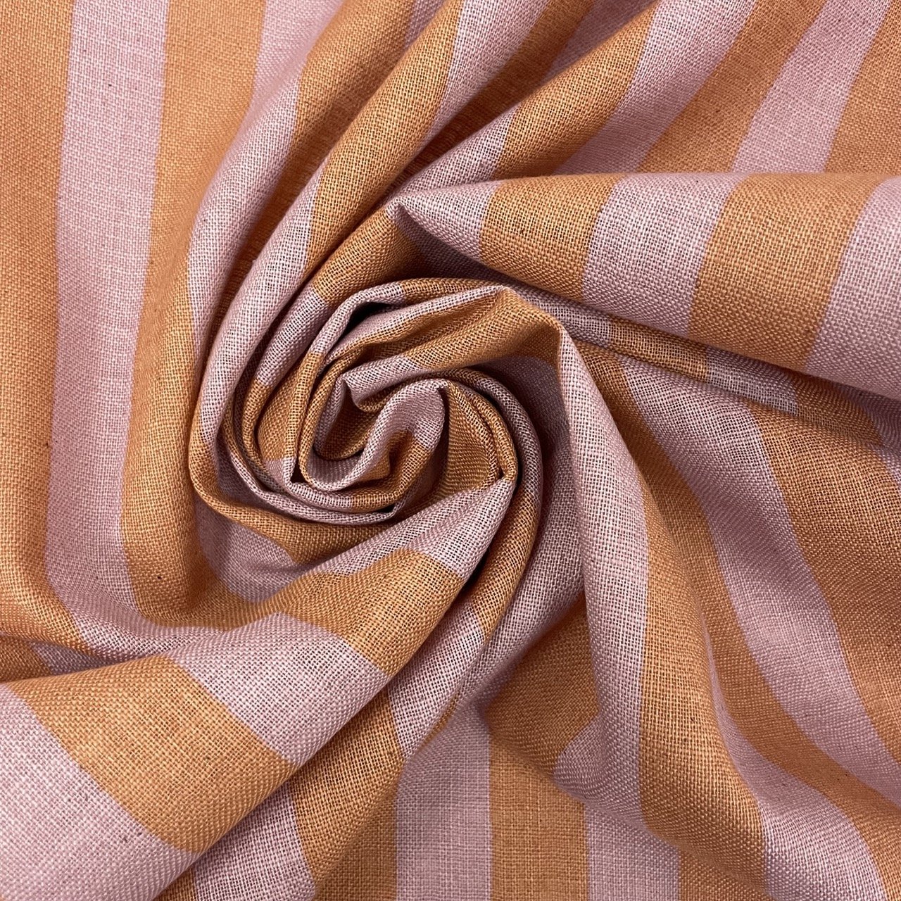 Hey Sew Sister - Sevenberry Japanese Fabric - Stripe Print Linen Look Cotton Fabric - Tutti Frutti Orange Pink 3.jpeg