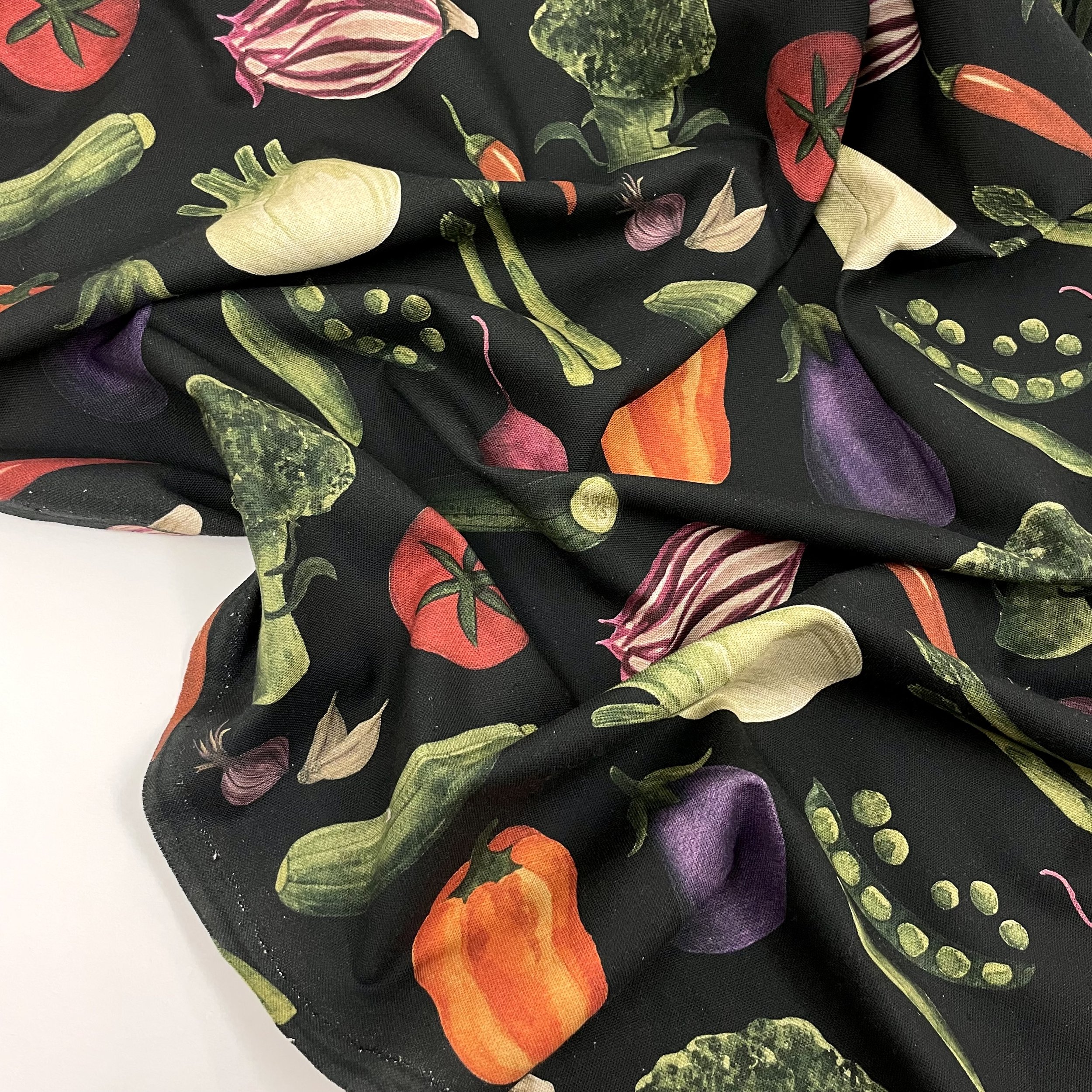 Hey Sew Sister - Vegetable Patch - Lightweight Cotton Canvas Fabric Black 3.jpeg
