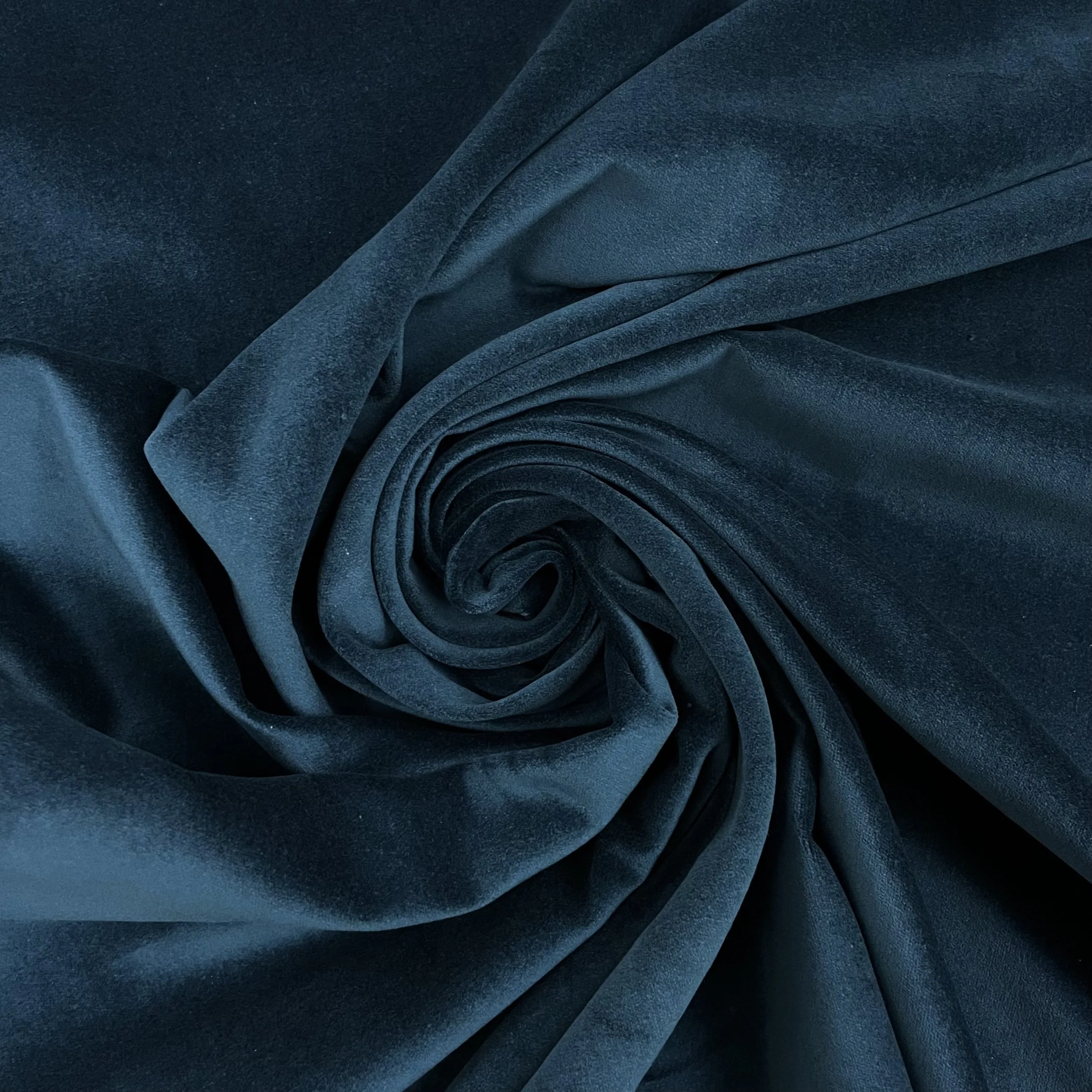 Hey Sew Sister - Cotton Velvet Dressmaking Fabric - Dark Teal 4.jpeg