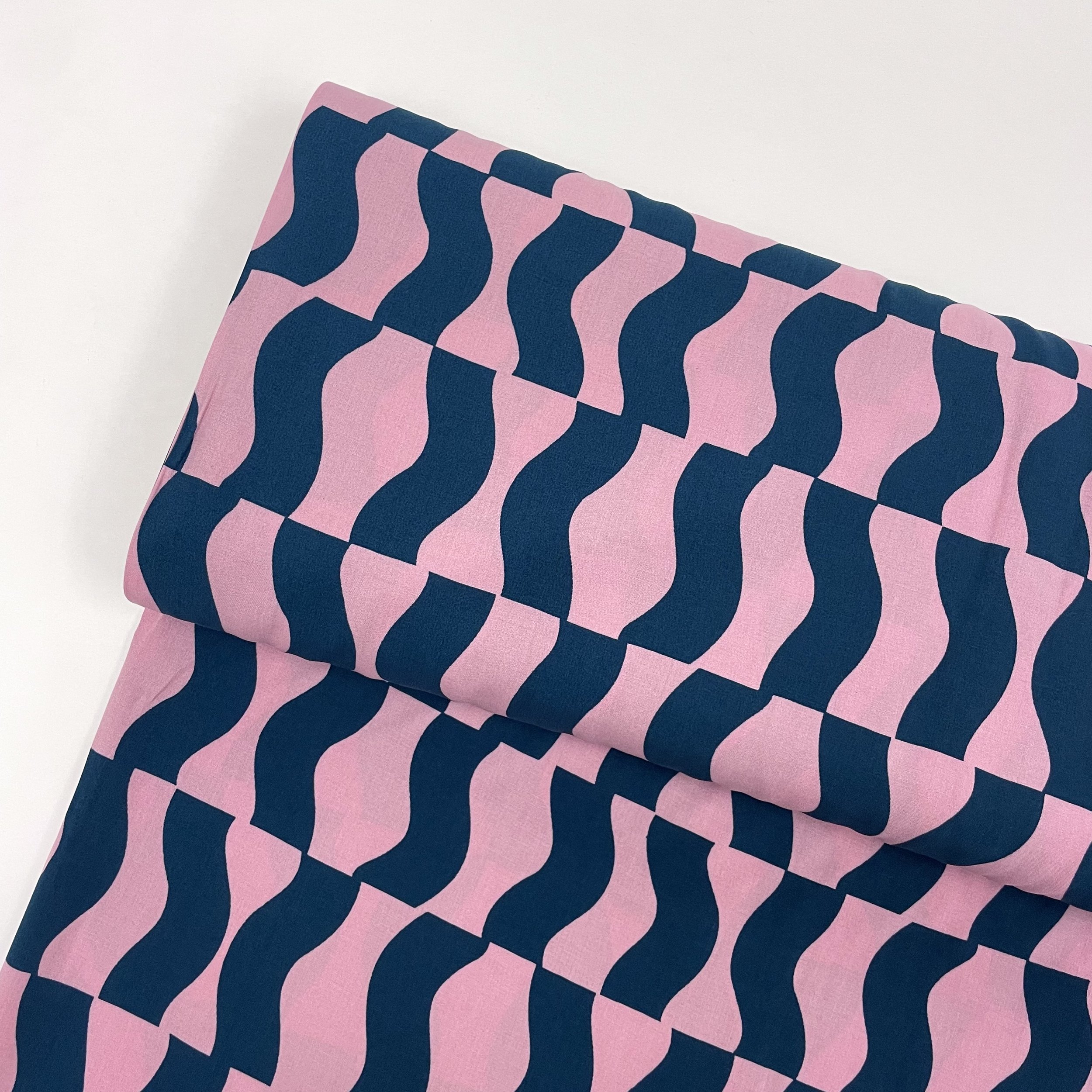 Hey Sew Sister - Fragmented Waves Lenzing EcoVero Fabric - Pink and Blue 1.jpeg