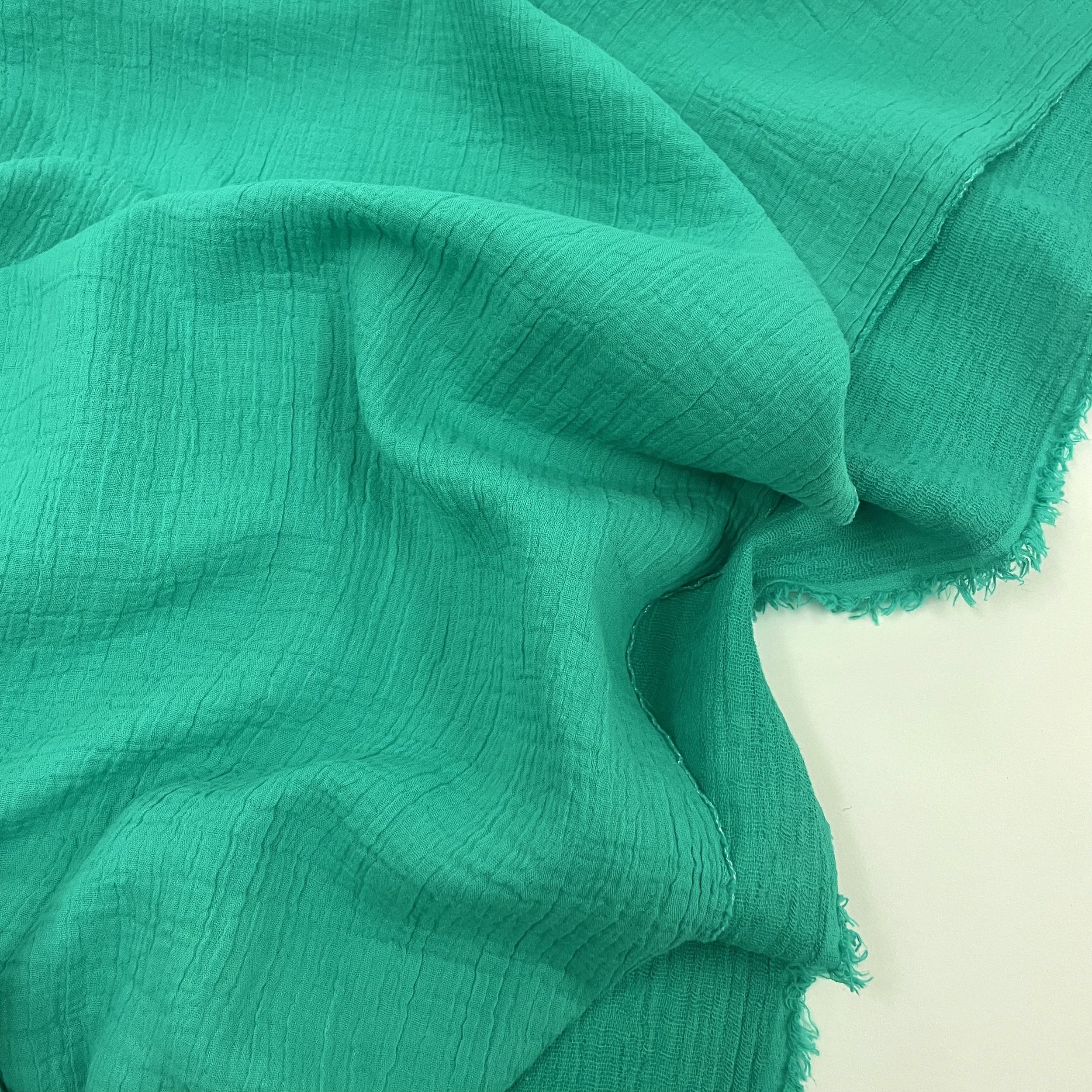 Hey Sew Sister - Emma - Cotton Linen Jacquard - Teal Fabric 2.jpeg