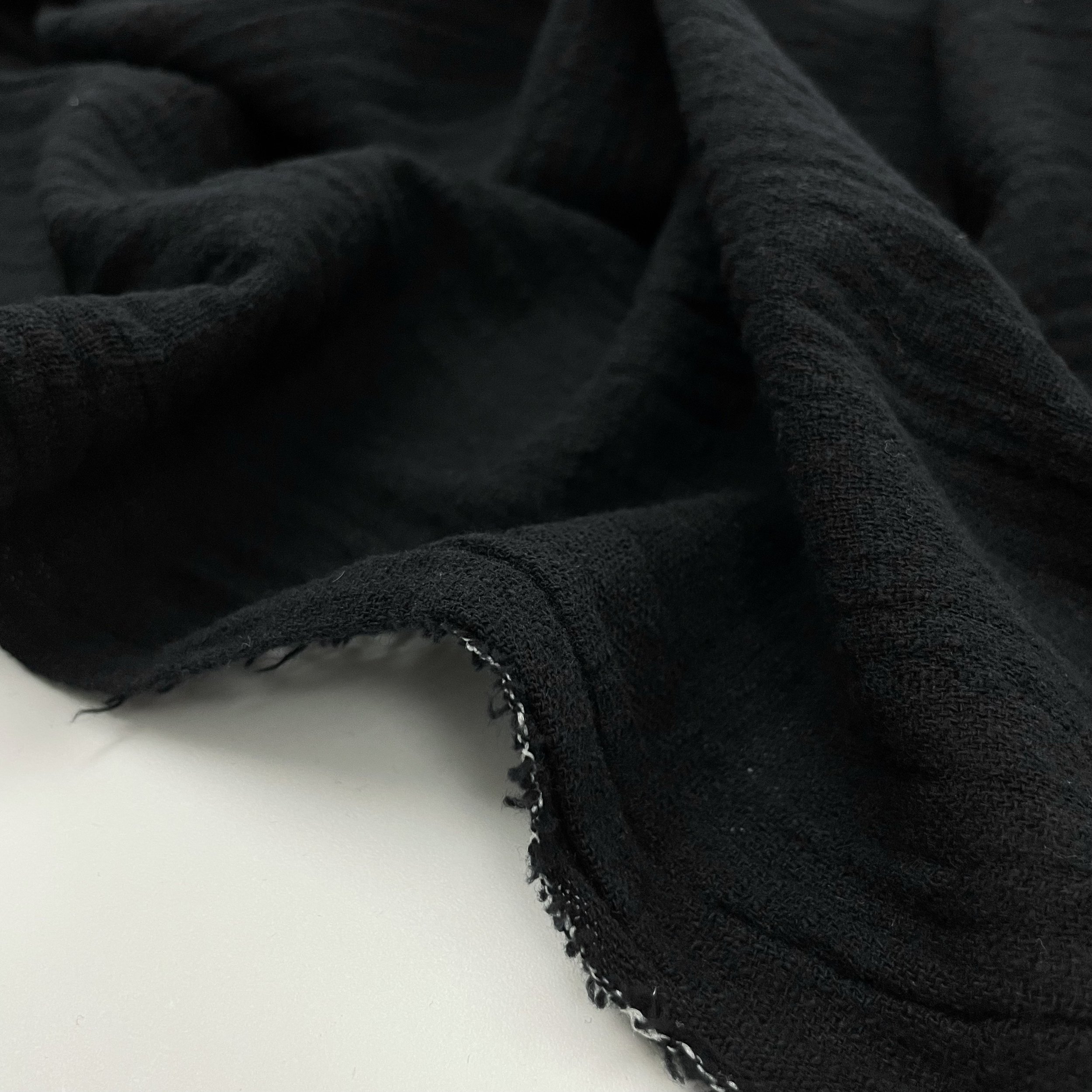 Hey Sew Sister - Lightweight Slub Cotton Fabric - Black 6.jpeg