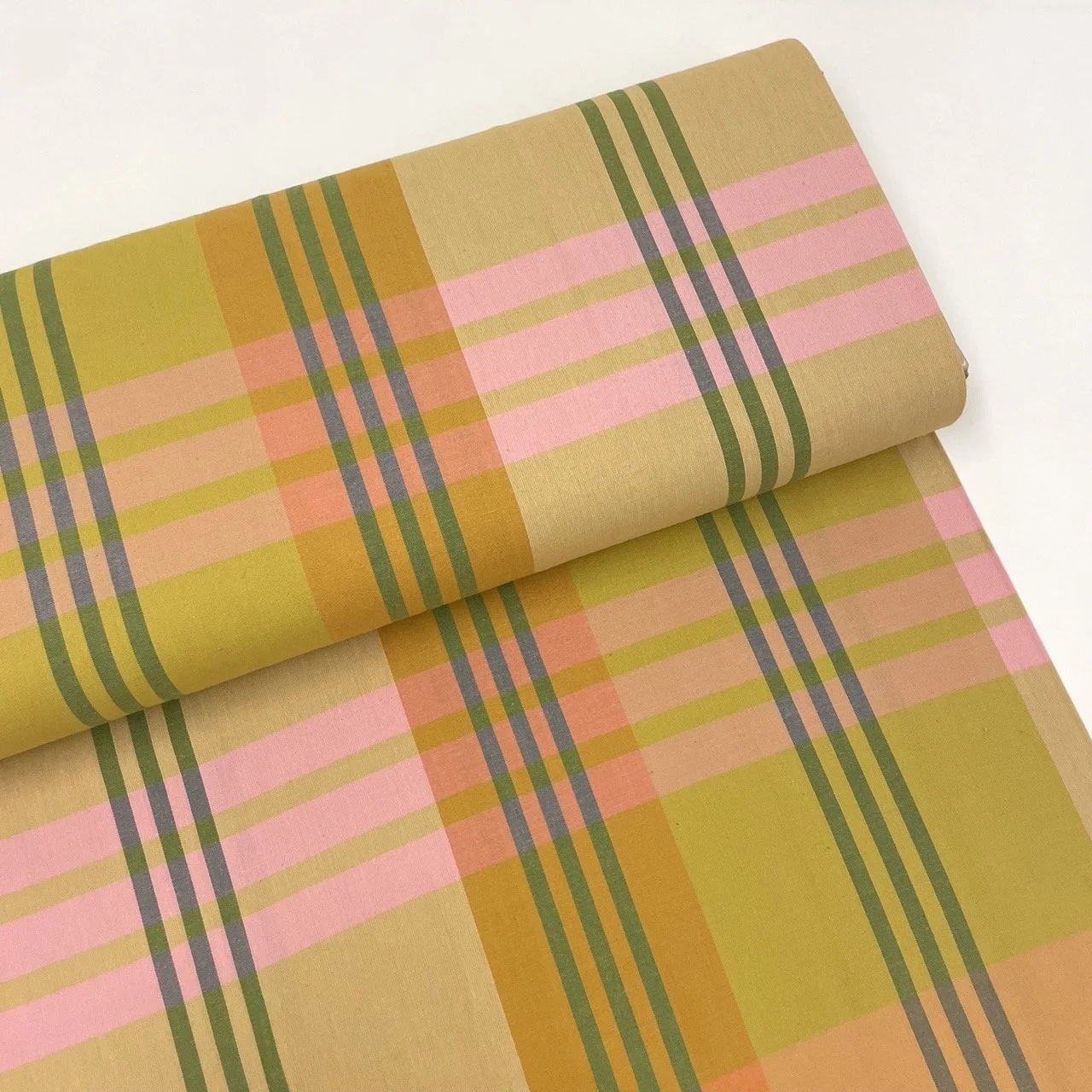 Hey Sew Sister - Fableism - Lumiere - Bold Happy Checkers Amaranth Fields Sweet Pea - Yarn Dyed Cottonn Fabric 1.jpeg