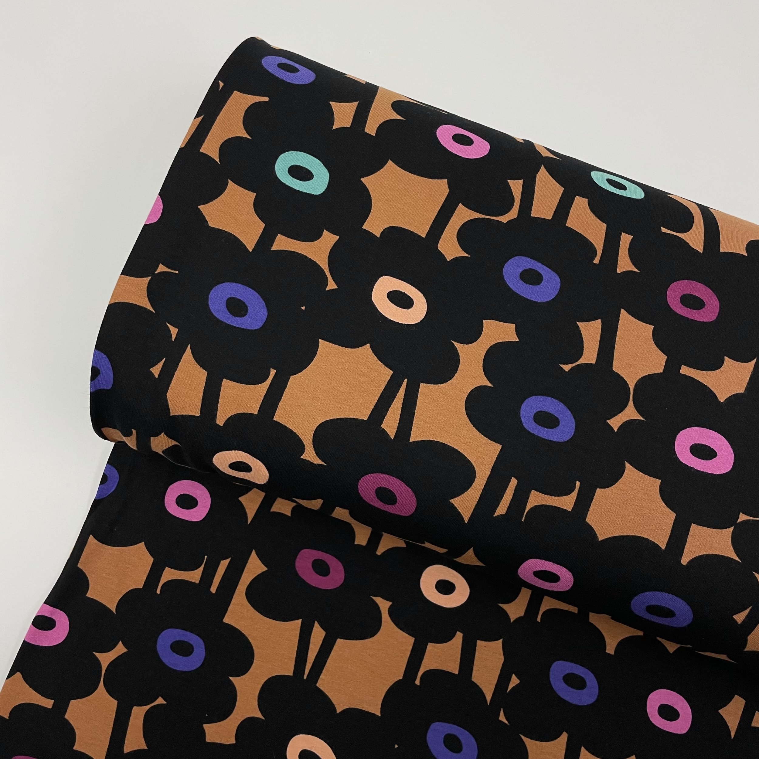Hey Sew Sister - Nerida Hansen - Daisychain - Soft Cotton Sweatshirt Fabric - Clay 1.jpeg