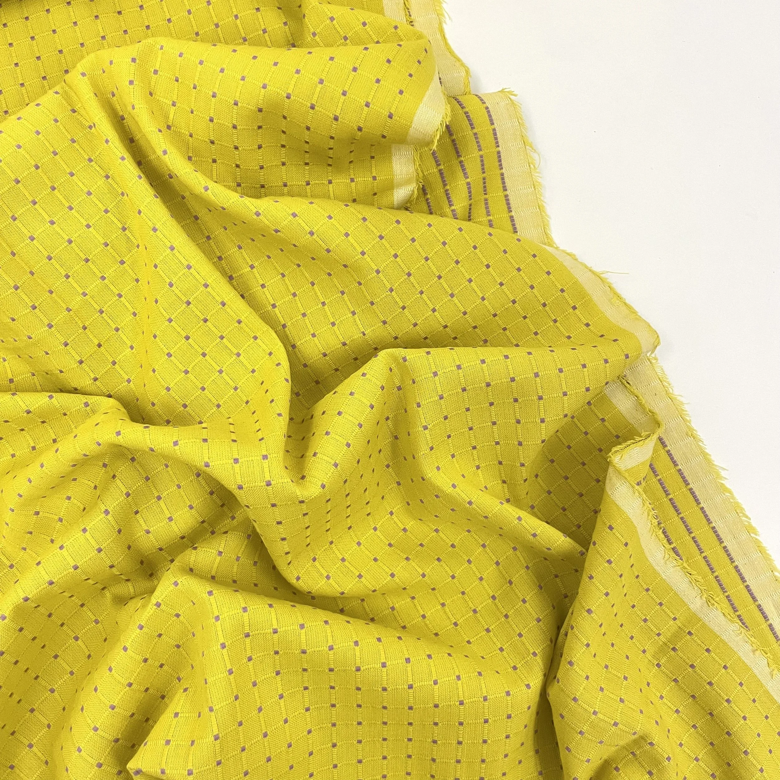 Hey Sew Sister - Anna Maria Textiles - Poppy Seeds Yard Dyed Woven Cotton Fabrics - Zing Lime Green Poppy Seed 2.jpeg
