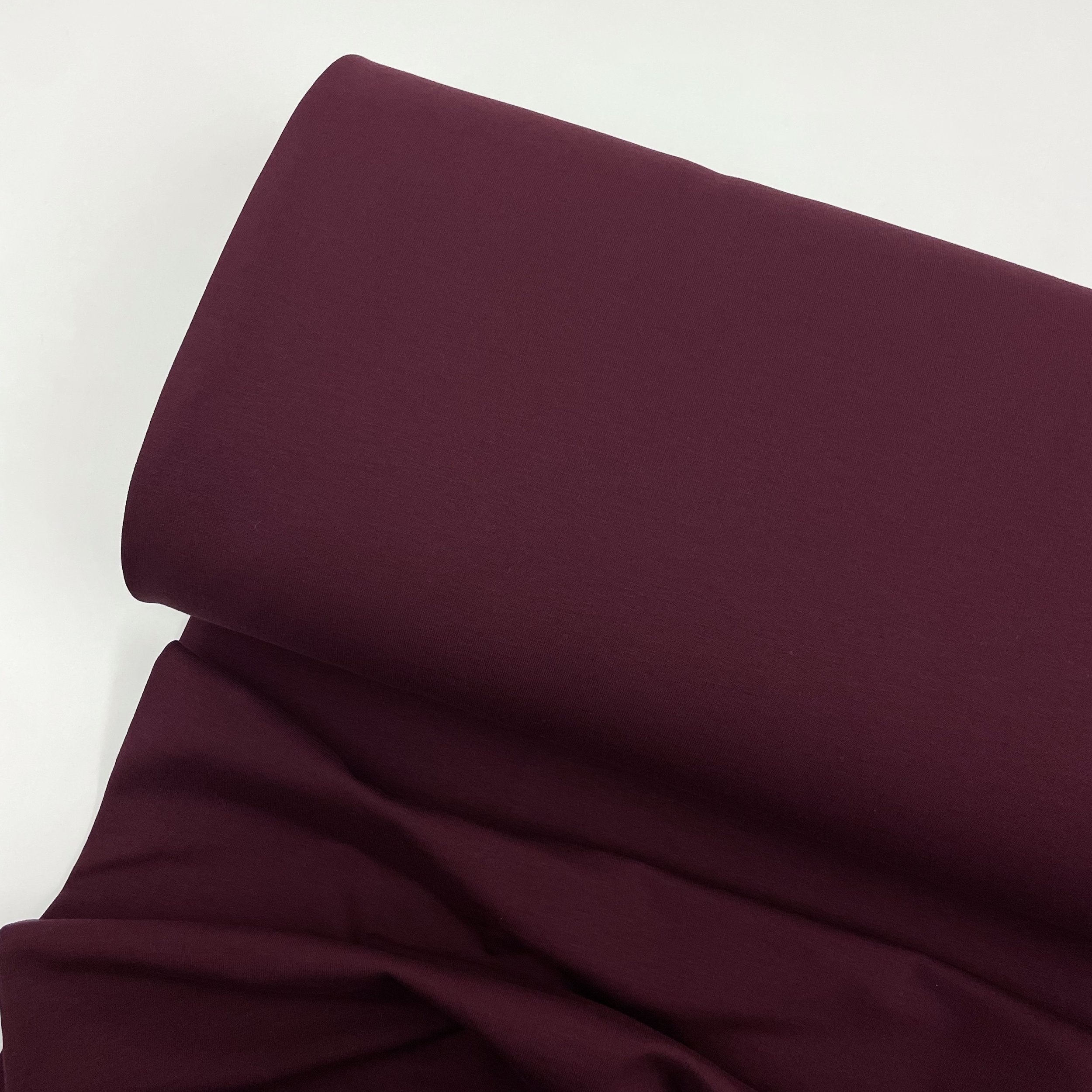 Hey Sew Sister - Avalana - Brushed Cotton Sweatshirting Fabric - Bordeaux Burgundy 1.jpeg