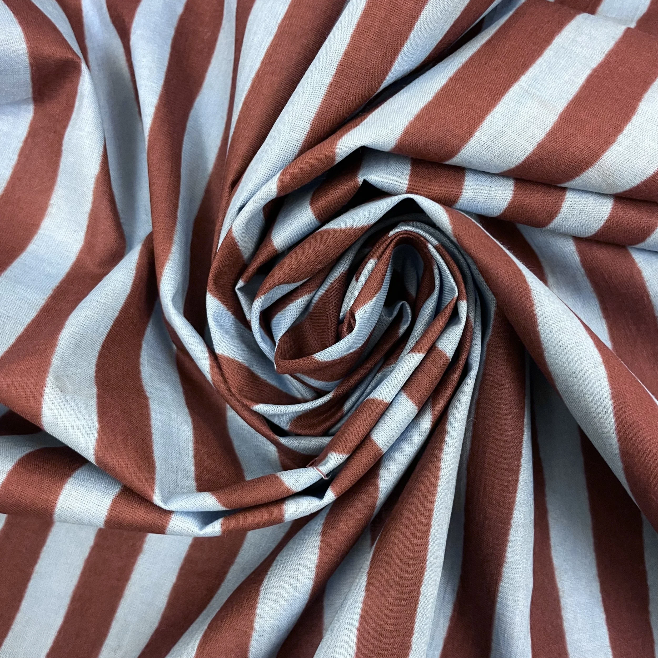 Hey Sew Sister - Indian Screen Printed Stripes - Cocoa Riviera 3.jpeg