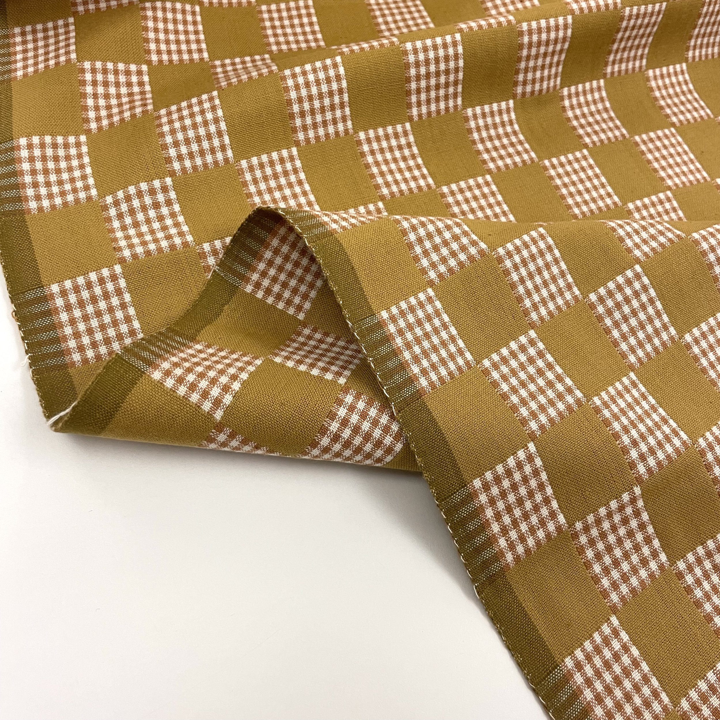Hey Sew Sister - Olive Check from Checkmate by Fableism - Check Gingham Cotton Fabric 3.jpeg