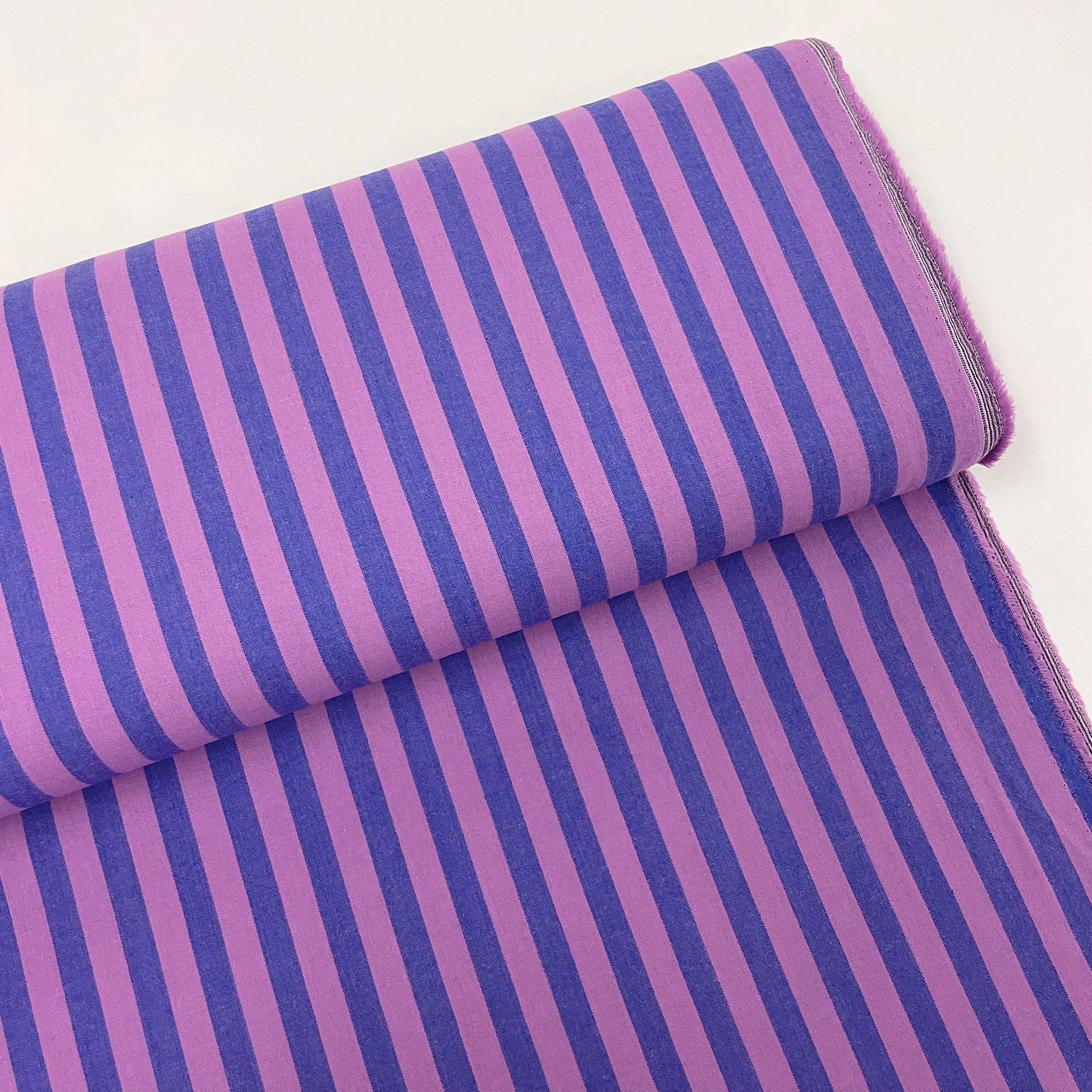 Hey Sew Sister - Bilberry - Purple Pink Stripe Yarn Dyed Cotton Fabric 1.jpeg