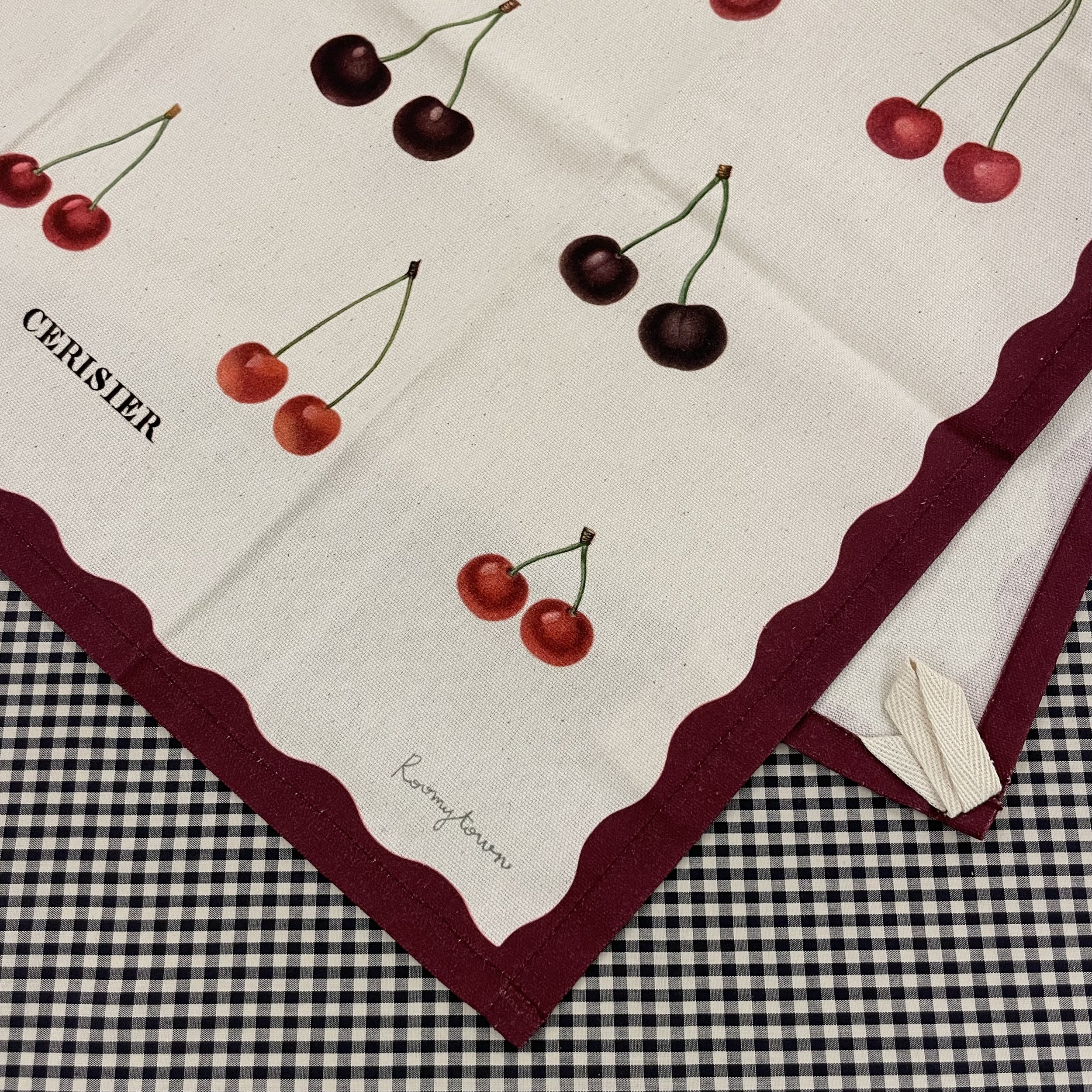 Hey Sew Sister - Organic Cotton Cherries Tea Towel 3.jpeg