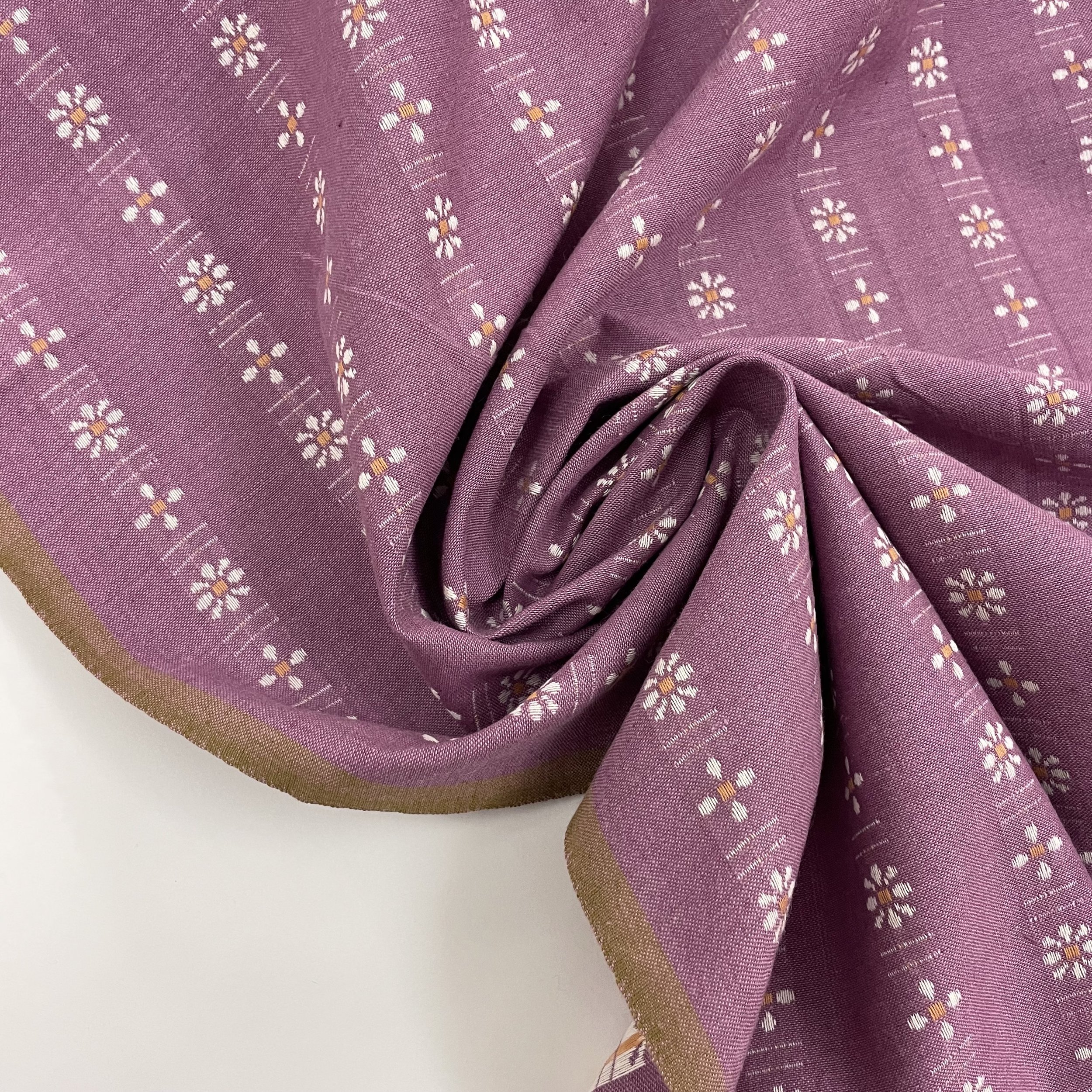 Hey Sew Sister - Fableism - Wildberry from Forest Forage - Berry Pink Lilac Purple Yarn Dyed Daisy Floral Cotton Fabric 3.jpeg