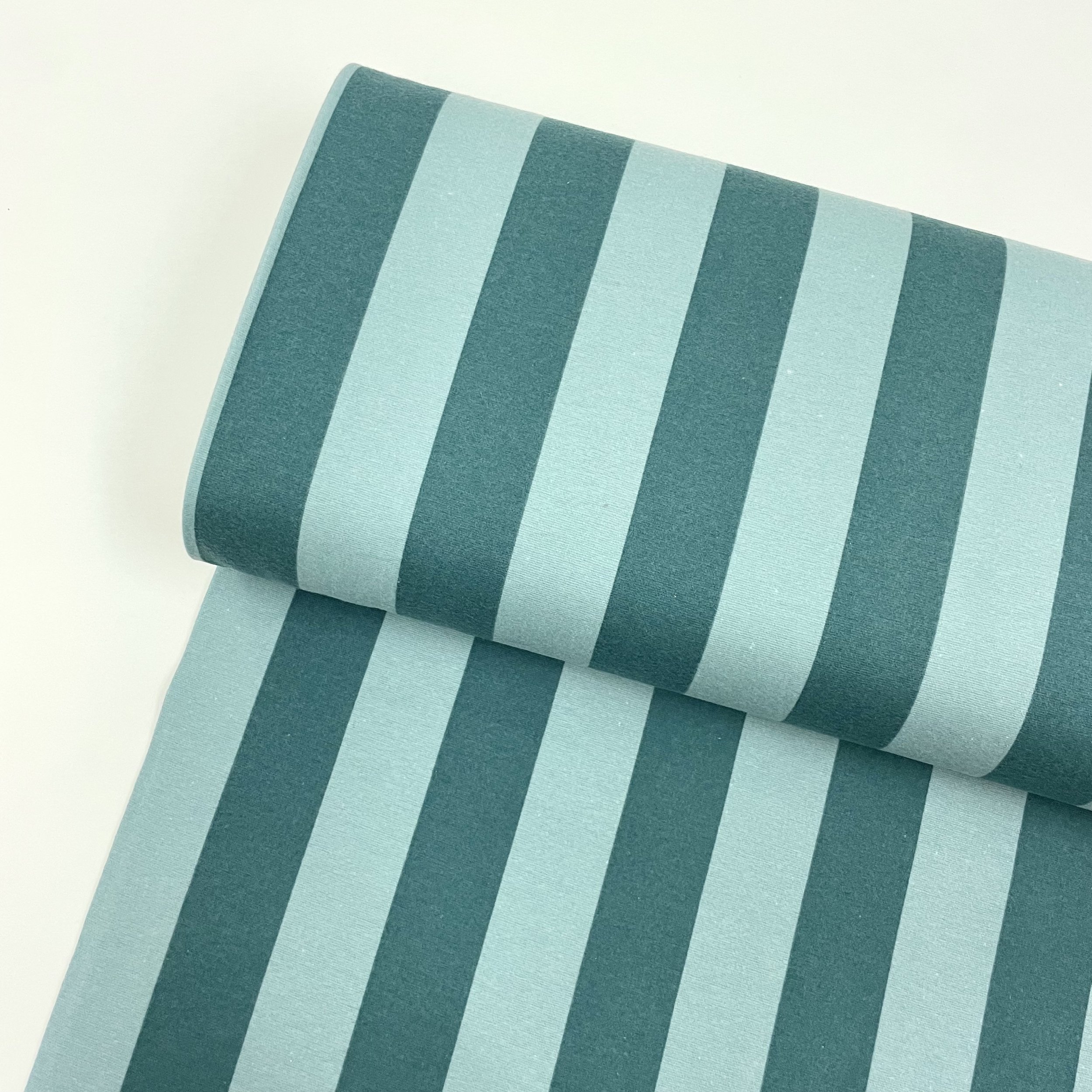 Hey Sew Sister - Stripe Print Cotton Flannel Fabric - The Cat's Pyjamas - Spearmint 1.jpeg