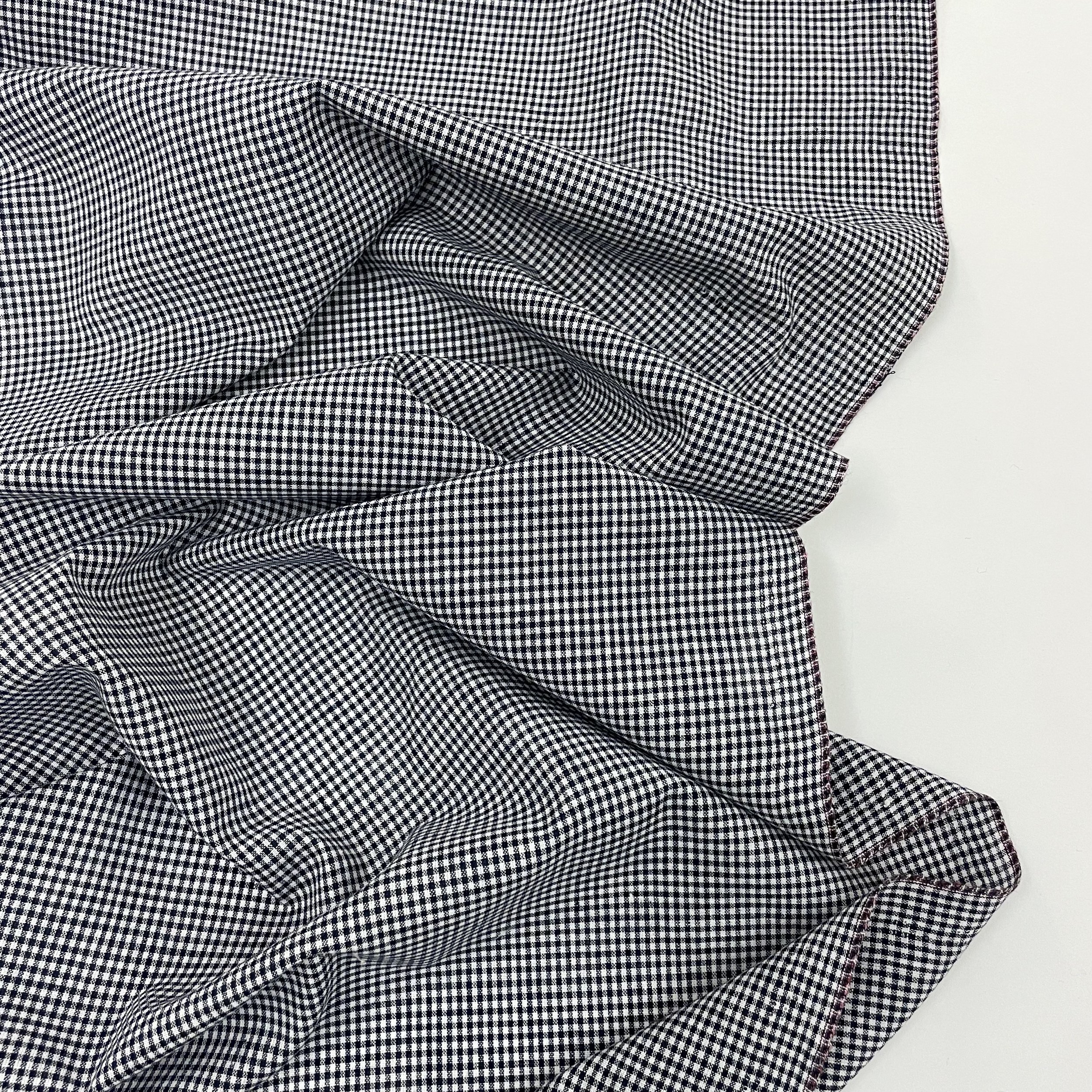 Hey Sew Sister - Tiny Yarn Dyed Cotton Gingham - navy and white 2.jpeg