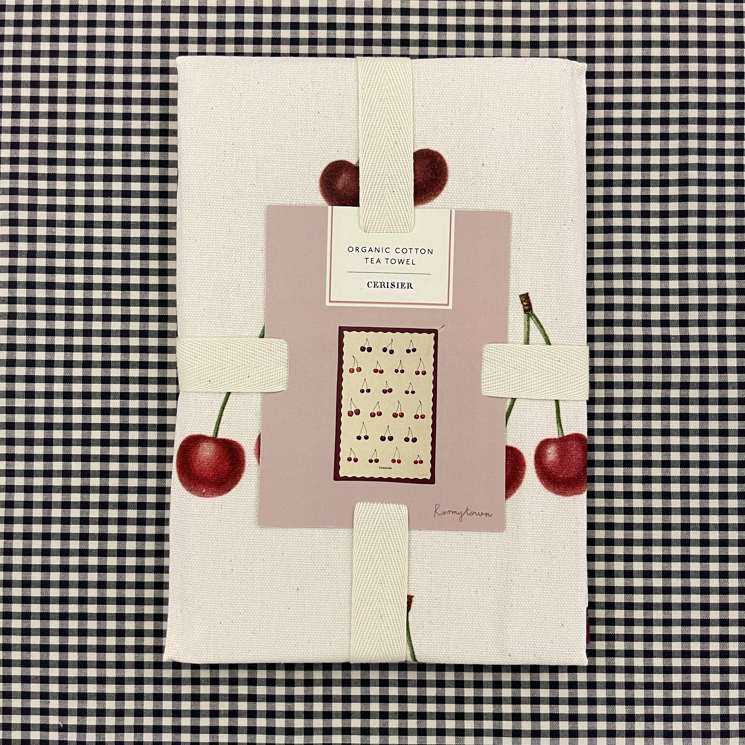 Hey Sew Sister - Organic Cotton Cherries Tea Towel 1.jpeg