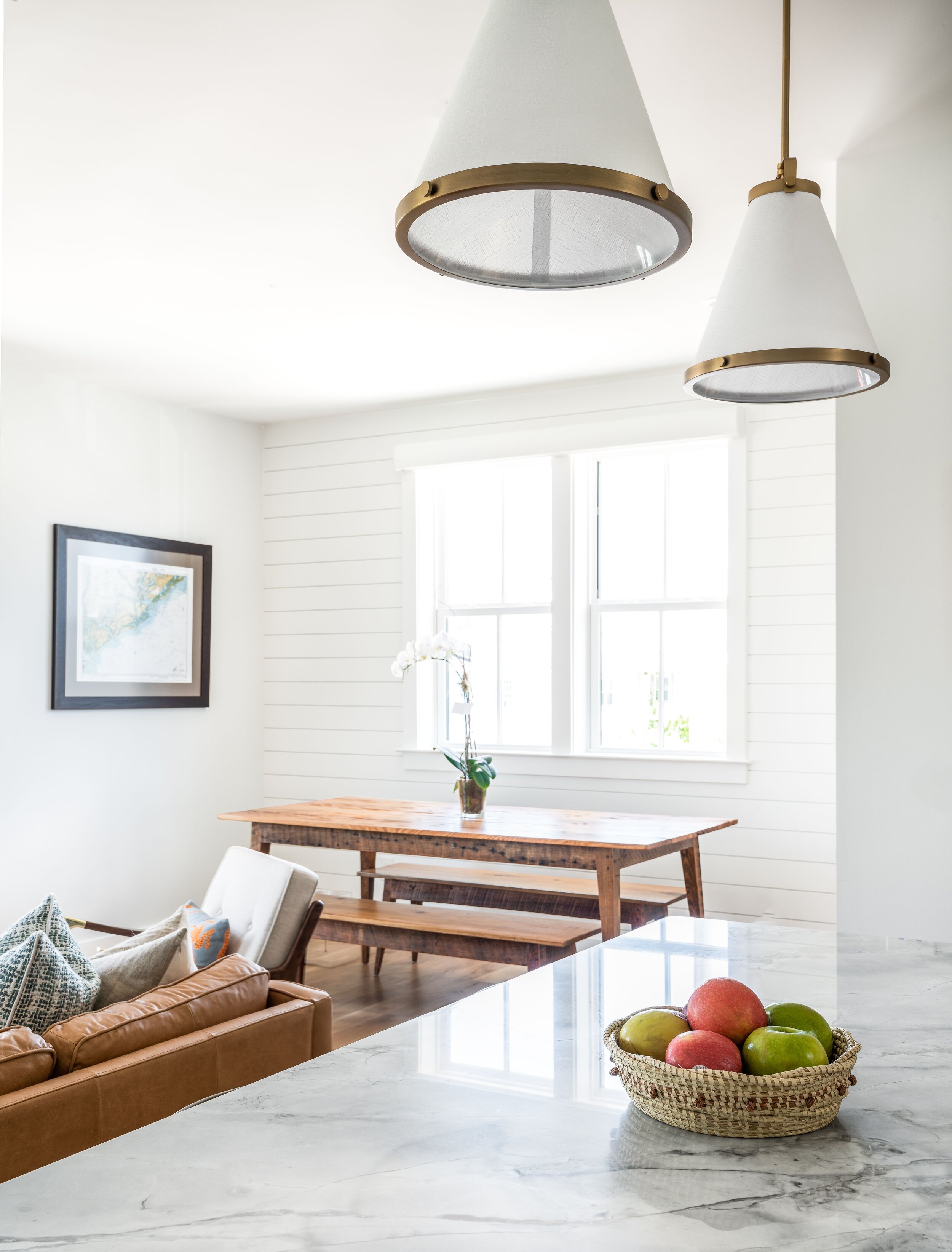 A view into the dining area at 19 Cedar Street.