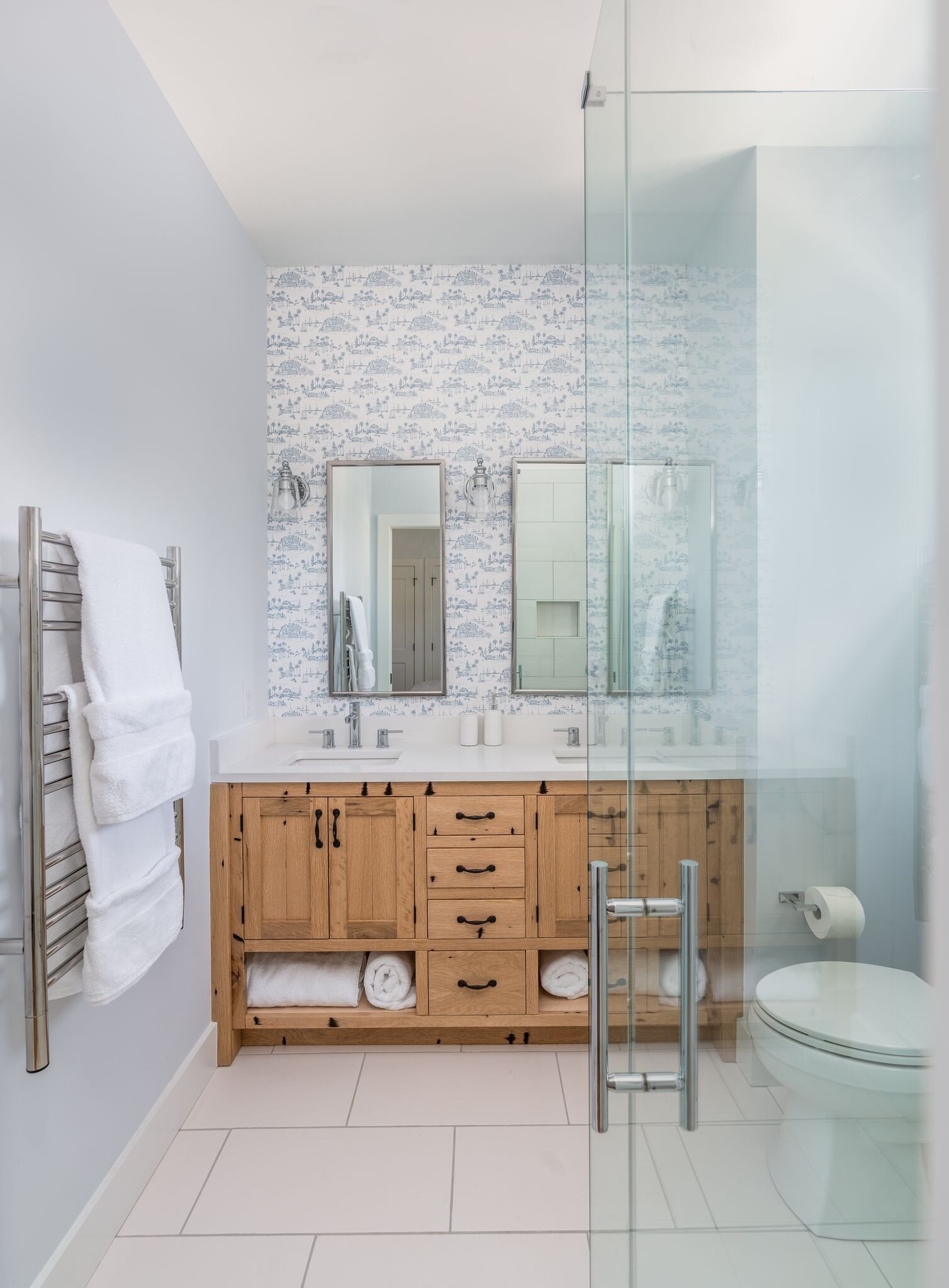 The master bath at 19 Cedar Street.