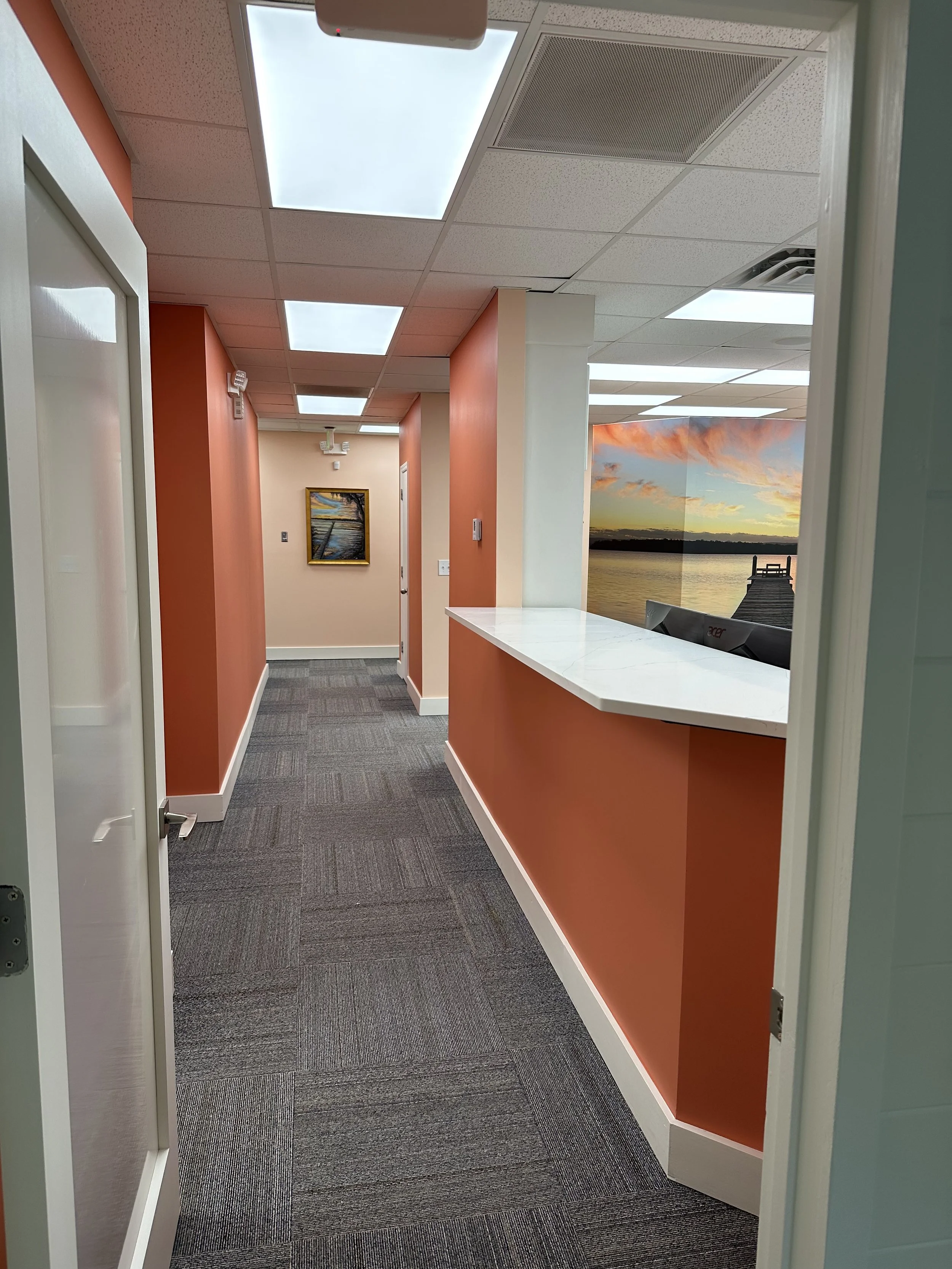 Fresh paint and new lighting