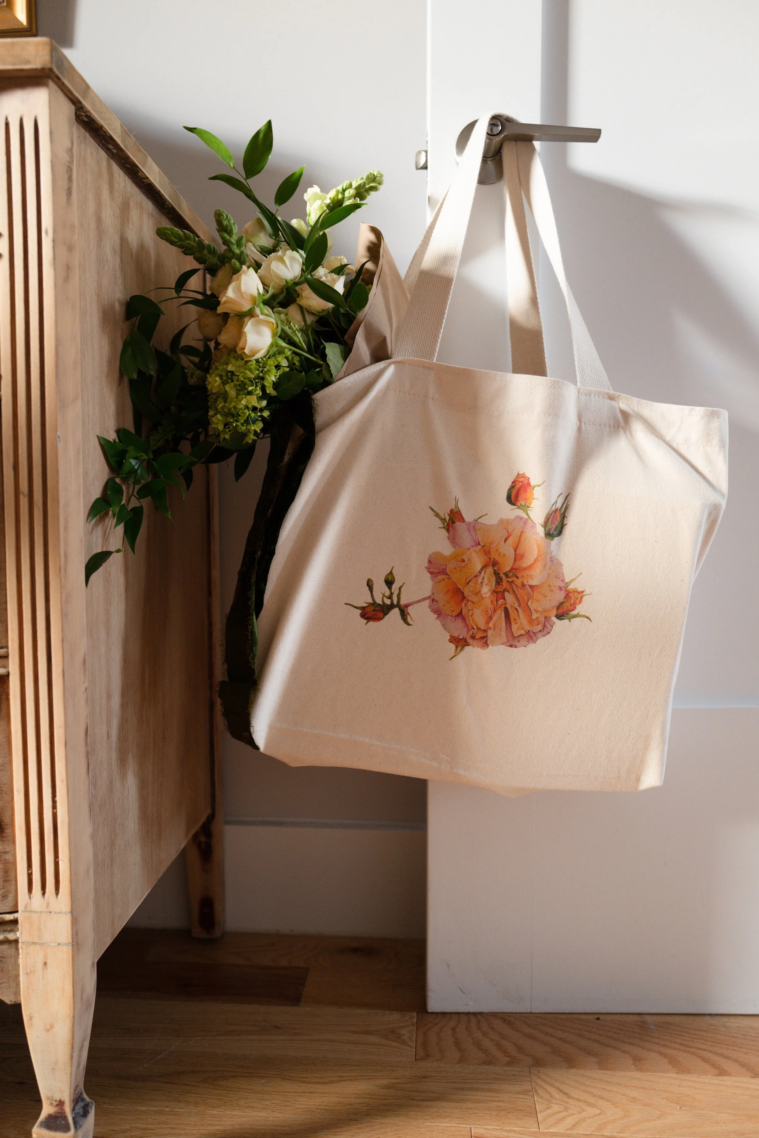 Parisian Rose - Cotton Tote