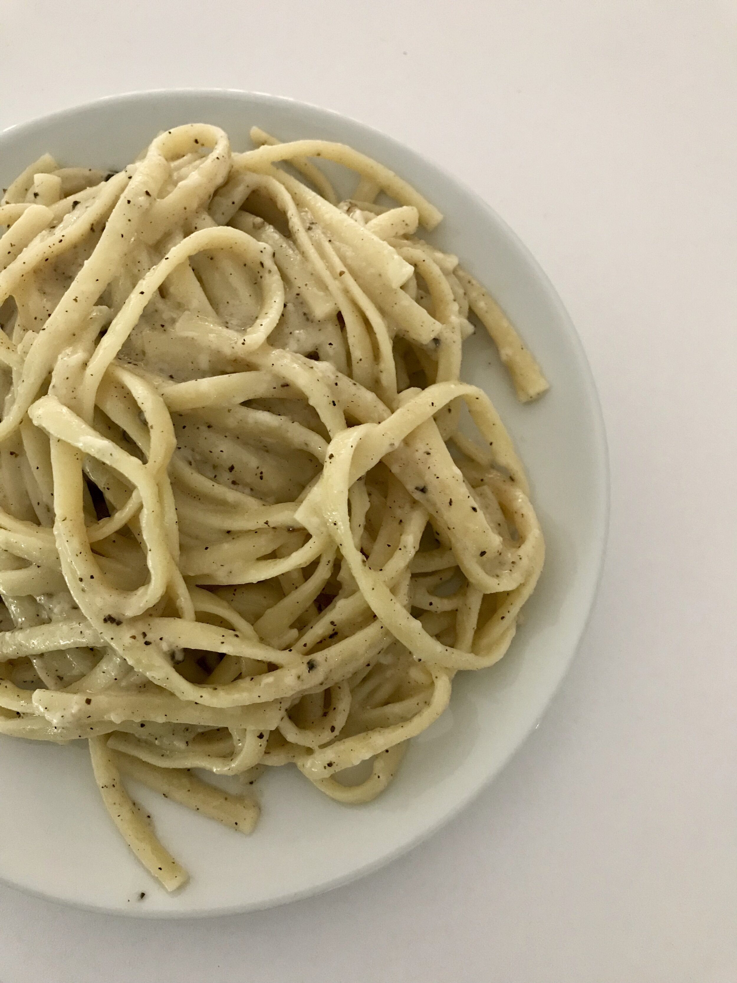 Cacio e pepe for breakfast.