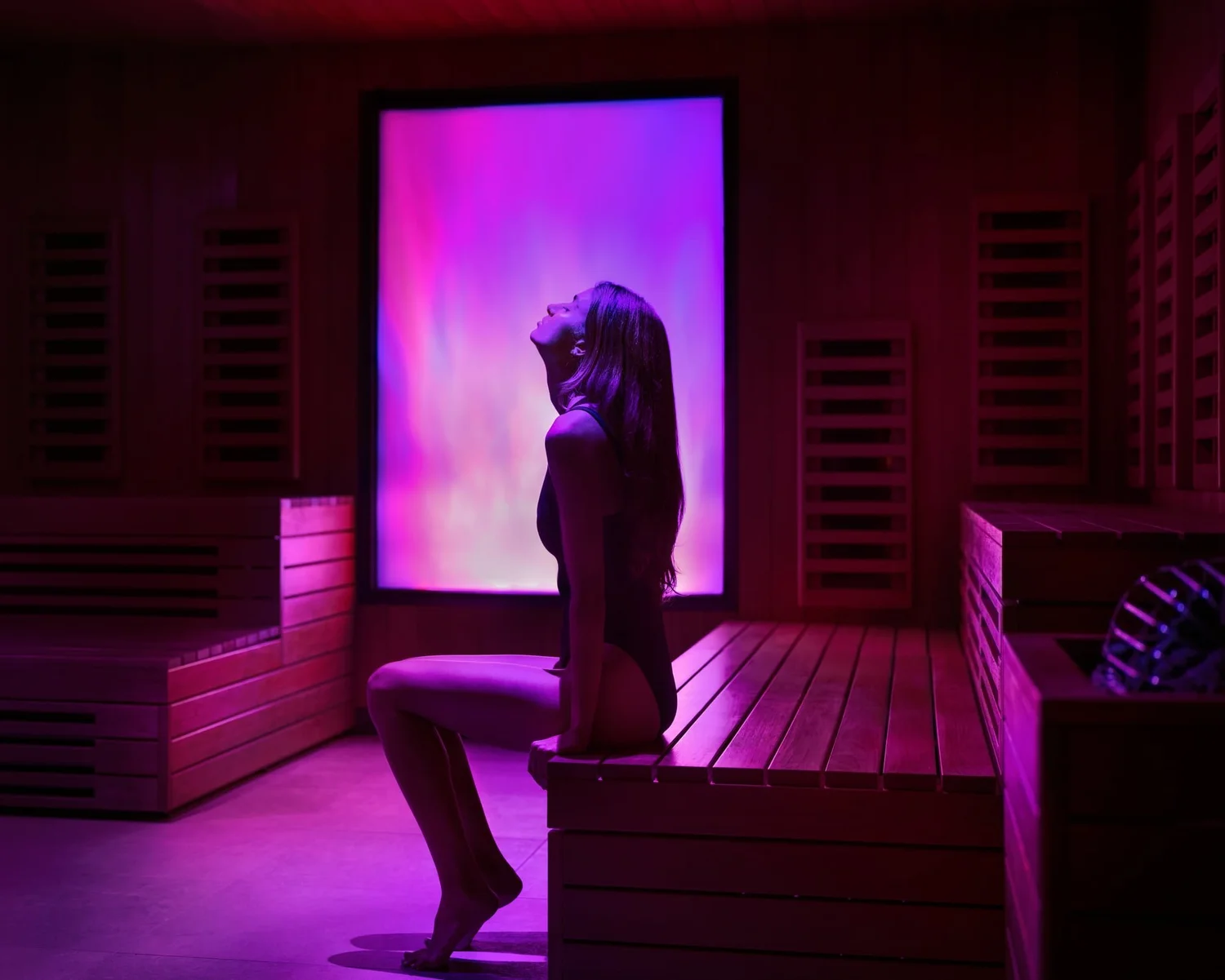 Infrared sauna at Bathhouse
