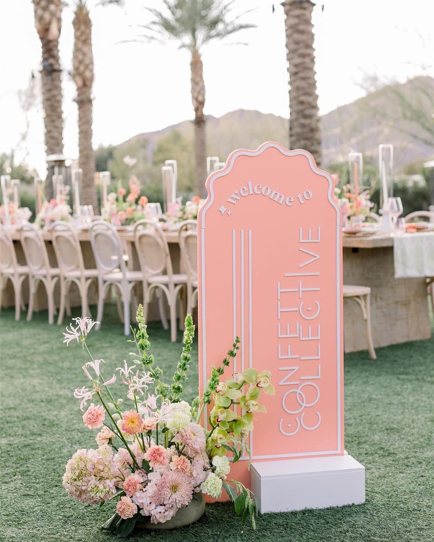 Have you ever seen a @pinterest board in person?!😍

The Confetti Collective event at Andaz Scottsdale was just that!!! We loved being apart of this beautiful event and are finally catching up on all our spring content so we can share it with you all