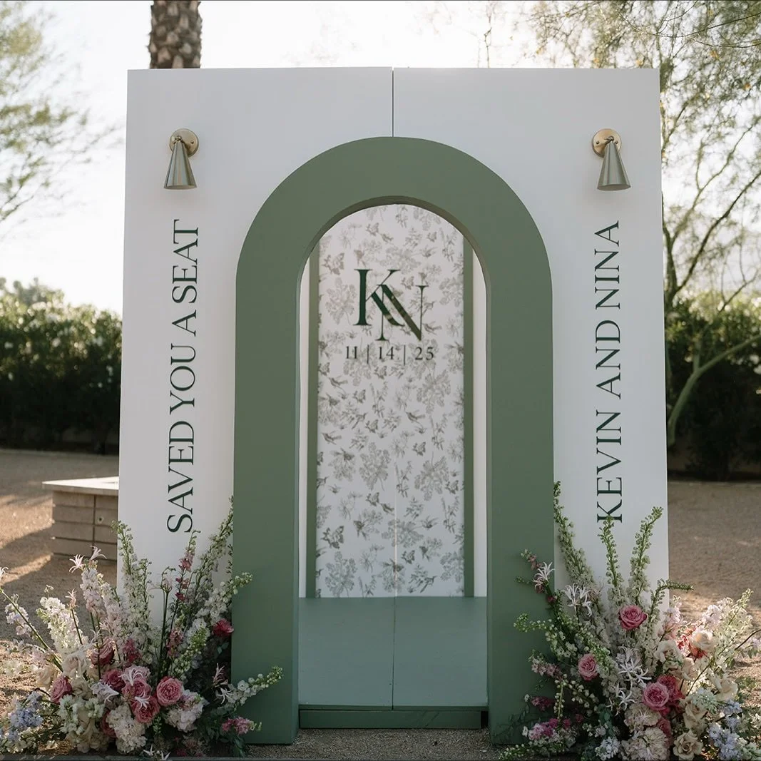 Love + speakeasies inspired us to create Nina and Kevin&rsquo;s seating chart to tell a little piece of their love story! 

From the early design stages, to every detail added, we knew that we wanted to share the excitement and unknown elements of a 