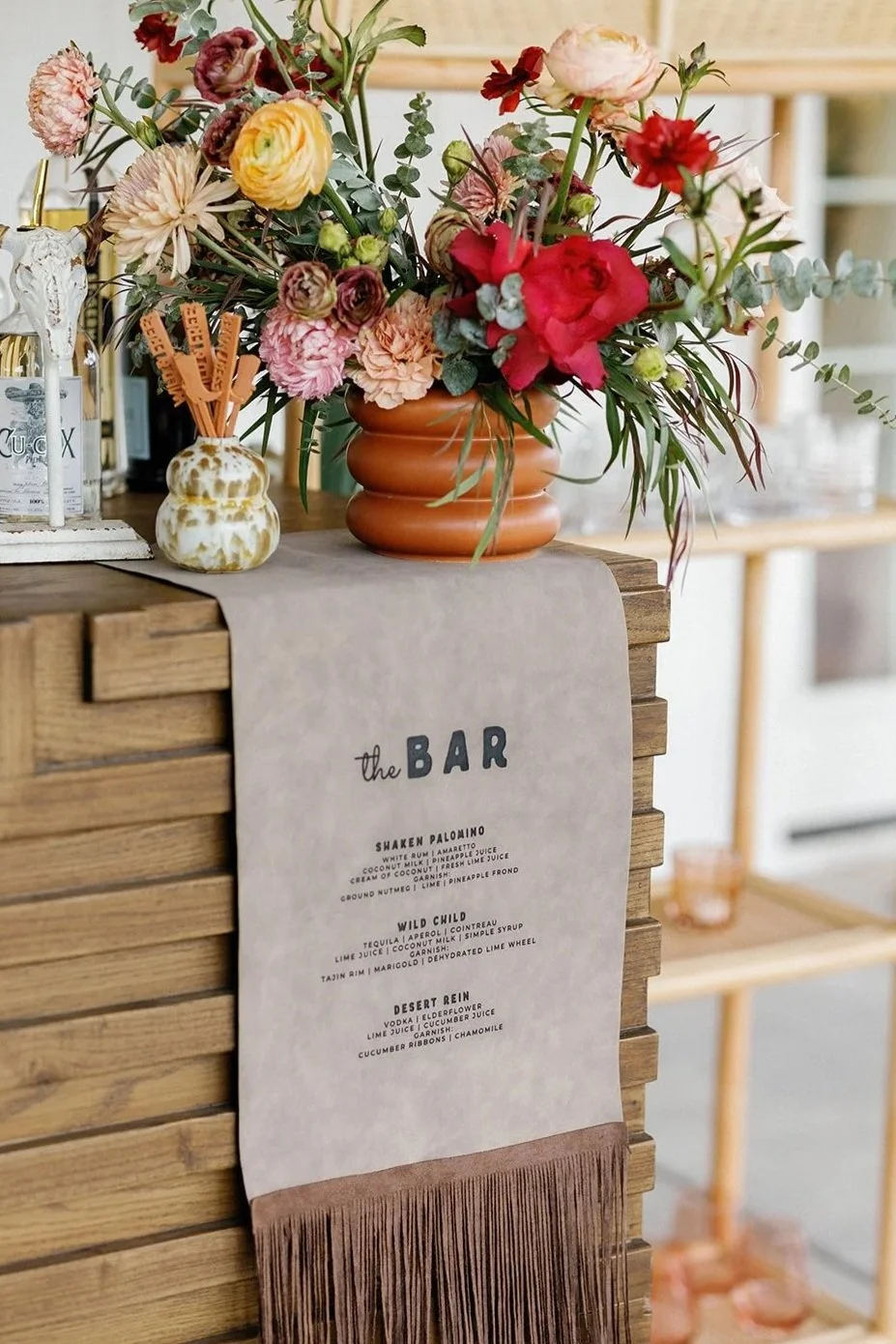 unique wedding bar sign for a desert wedding (Copy) (Copy)