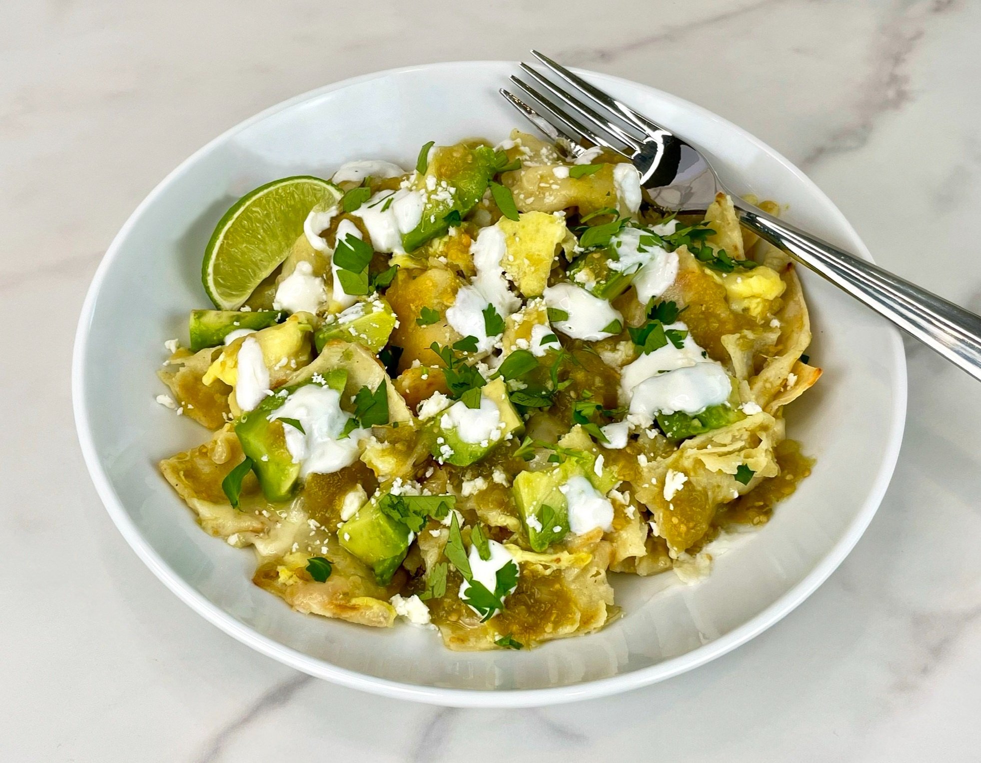 Easy Chilaquiles Verdes Mexican