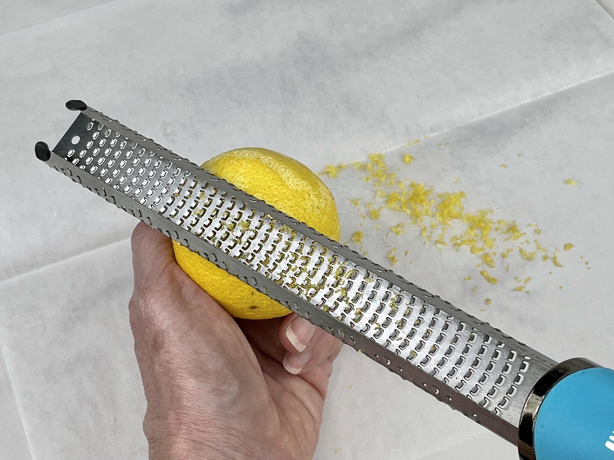 Zest lemon.