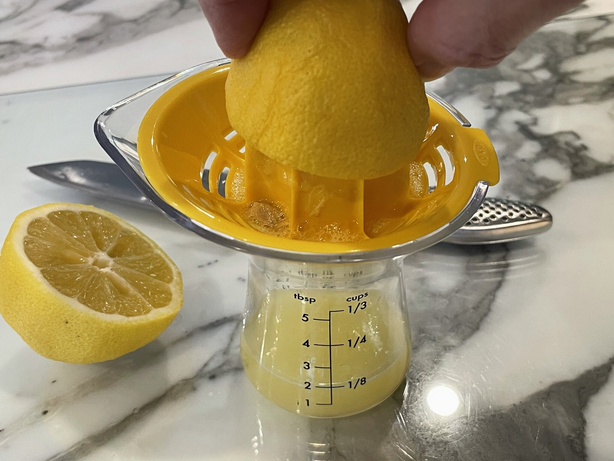 Squeeze fresh lemon juice.