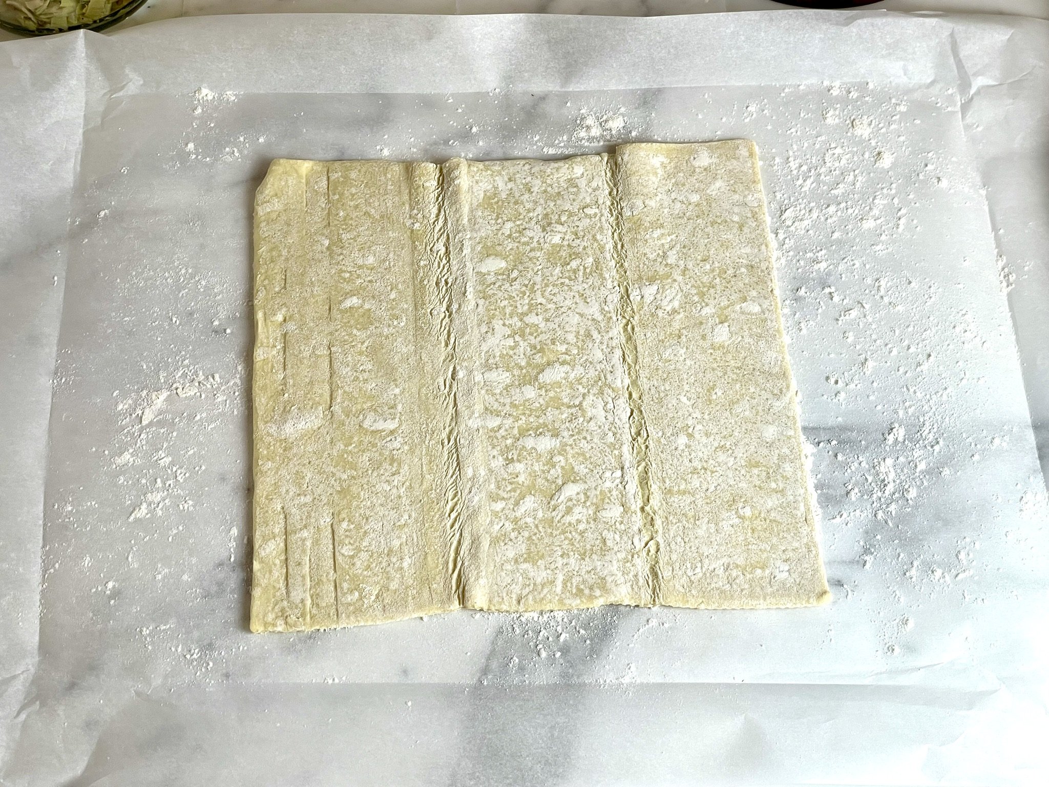 1 sheet of frozen puff pastry.