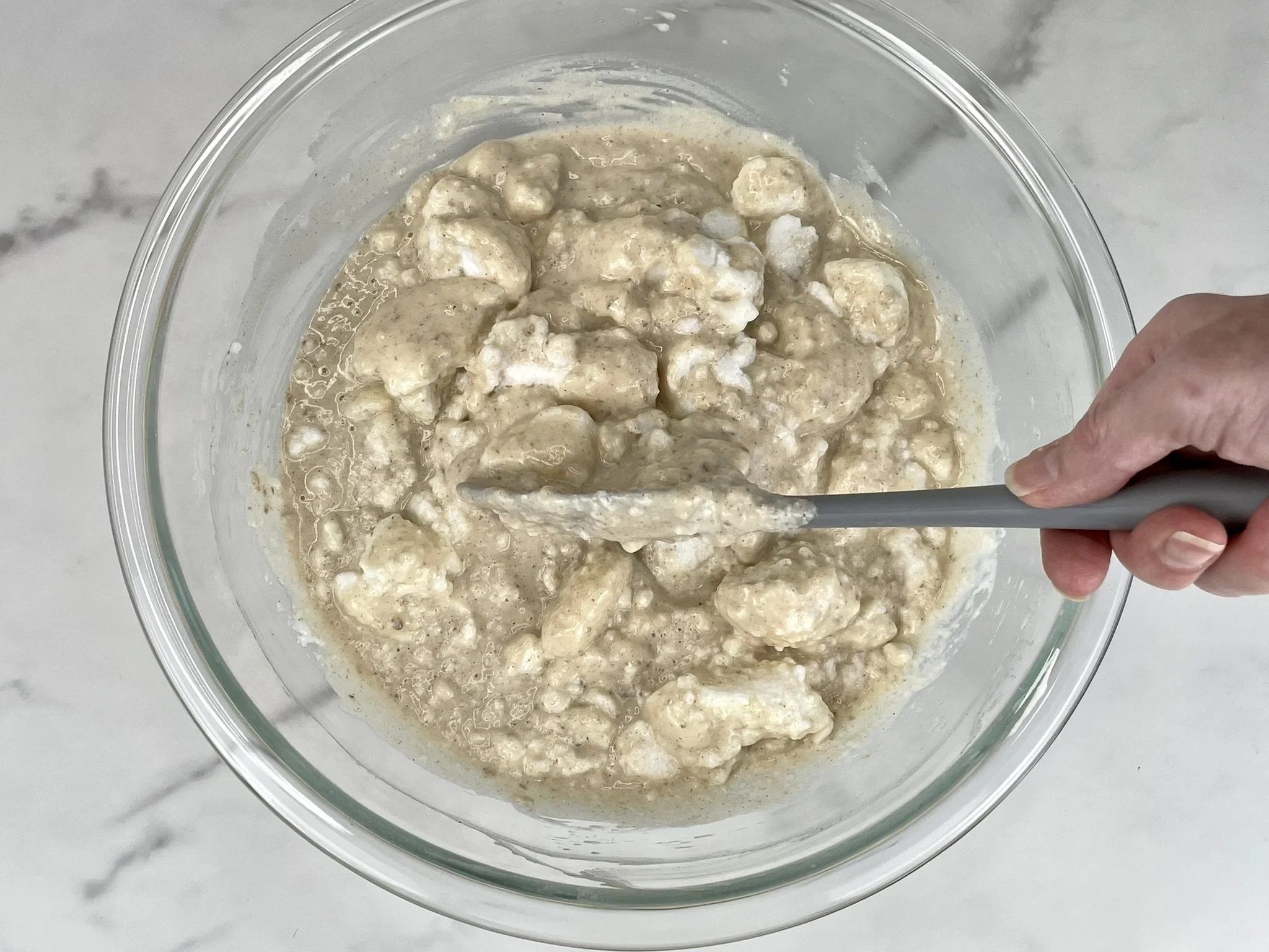 Fold into mixture.