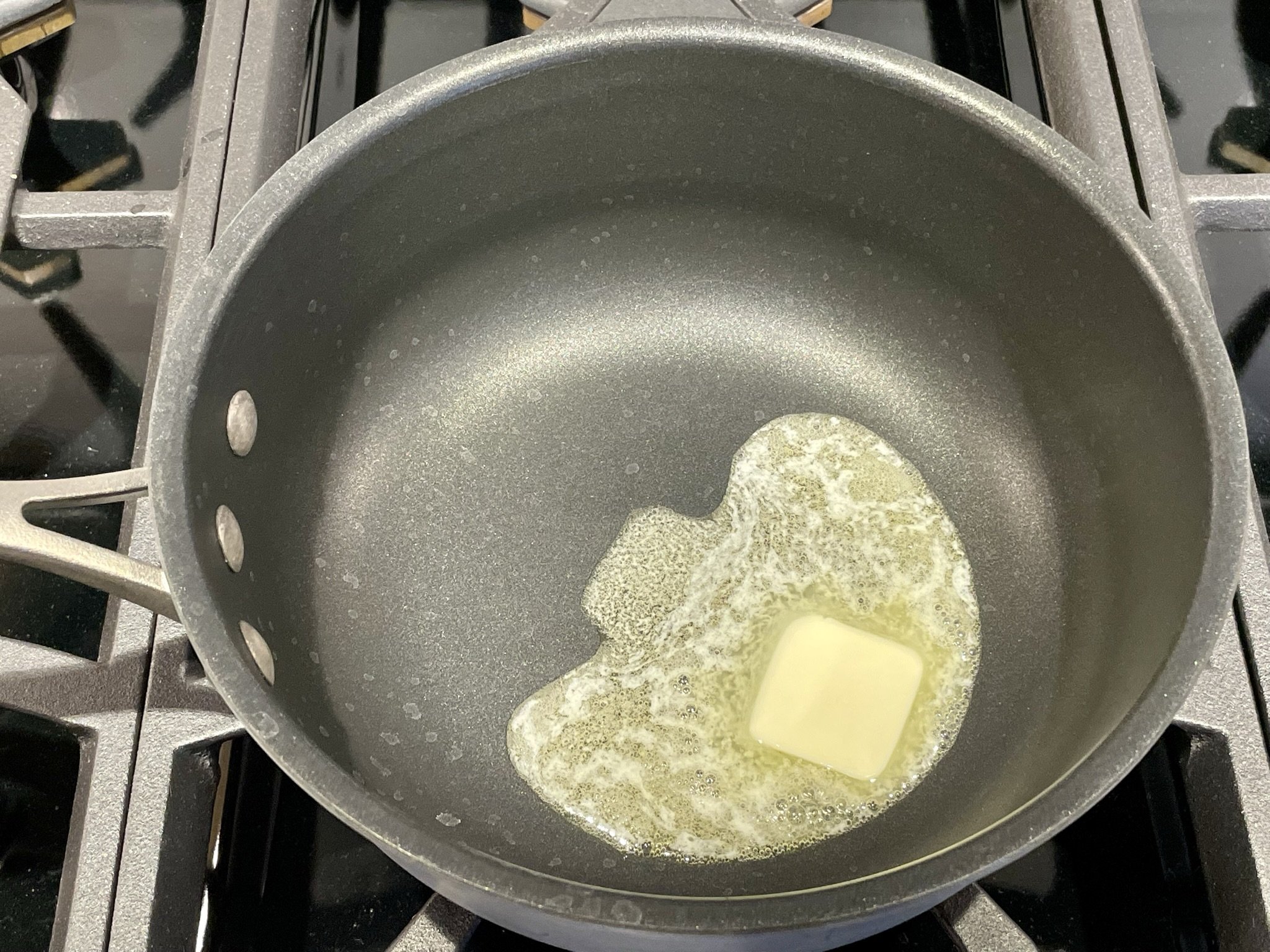 Melt butter.