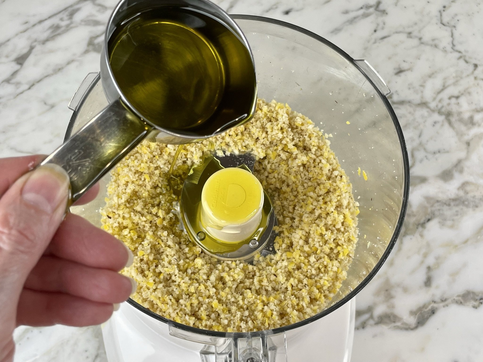 Add olive oil. 