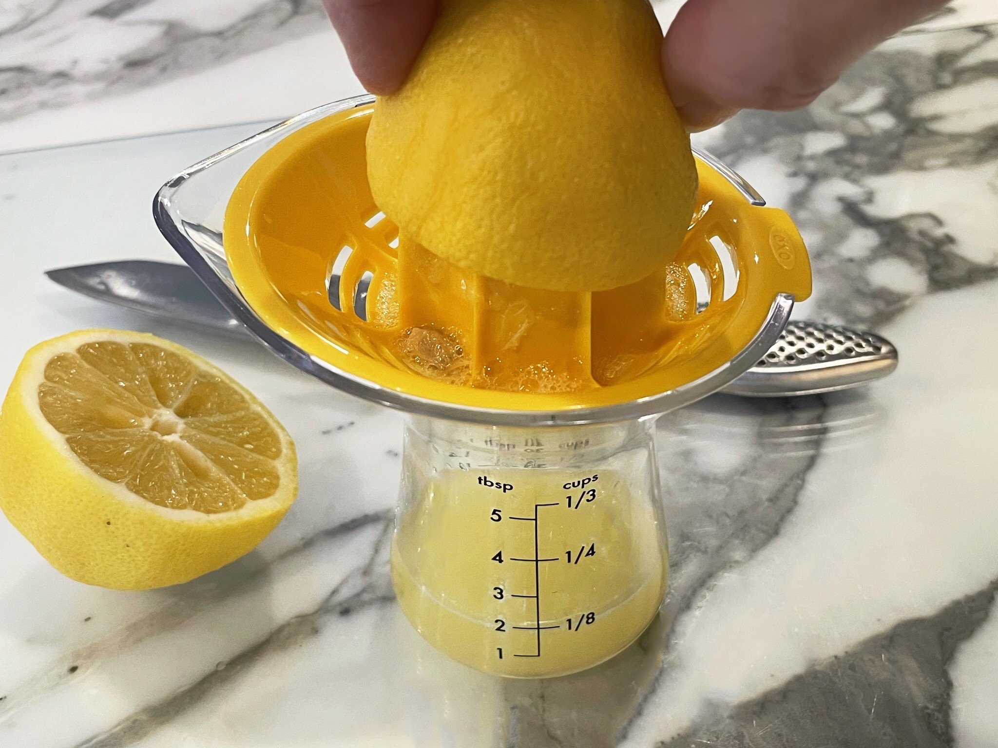 Squeeze lemon.