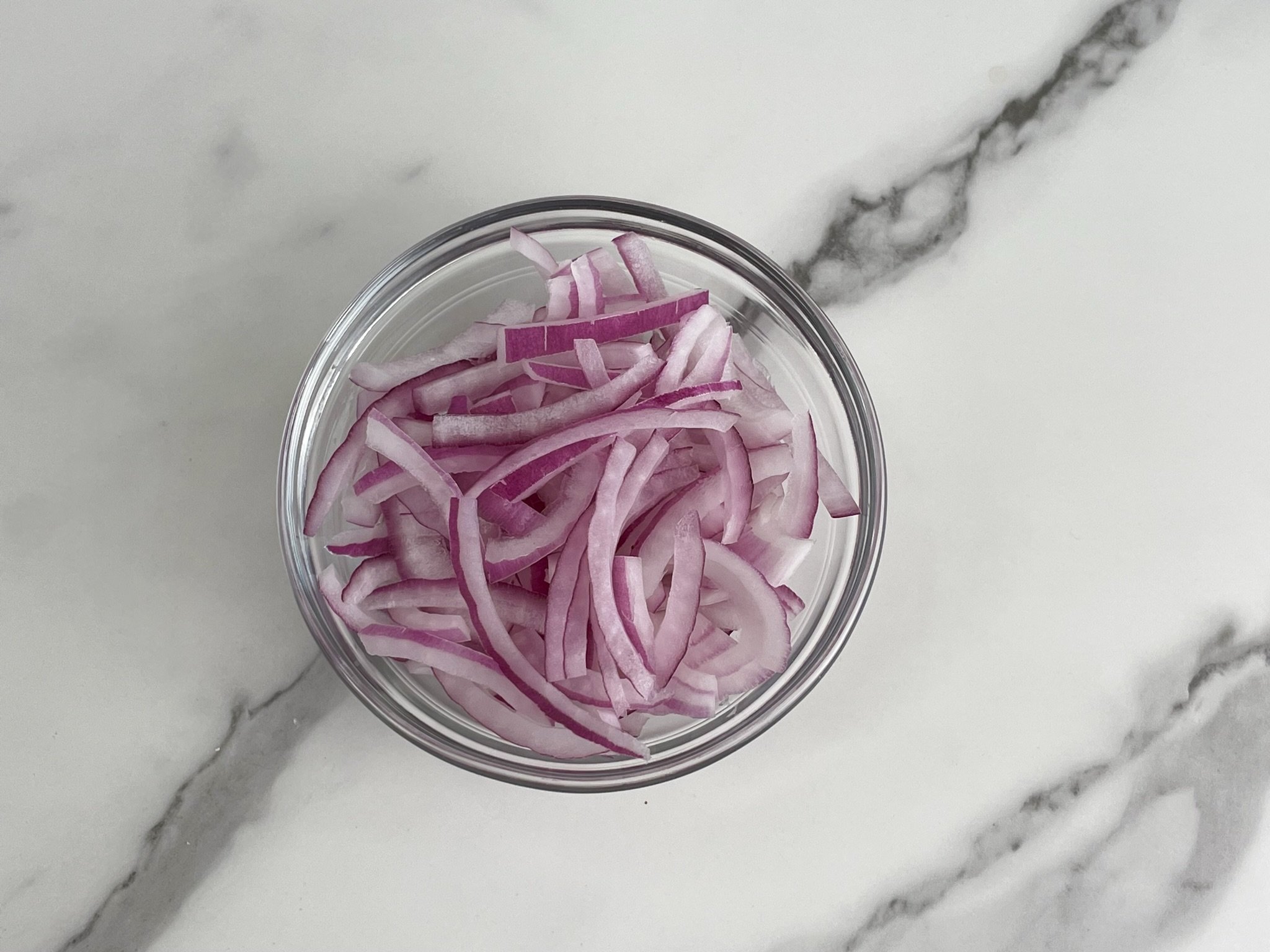 Or sliced red onions.