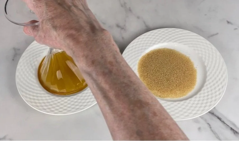 Dip in maple syrup.