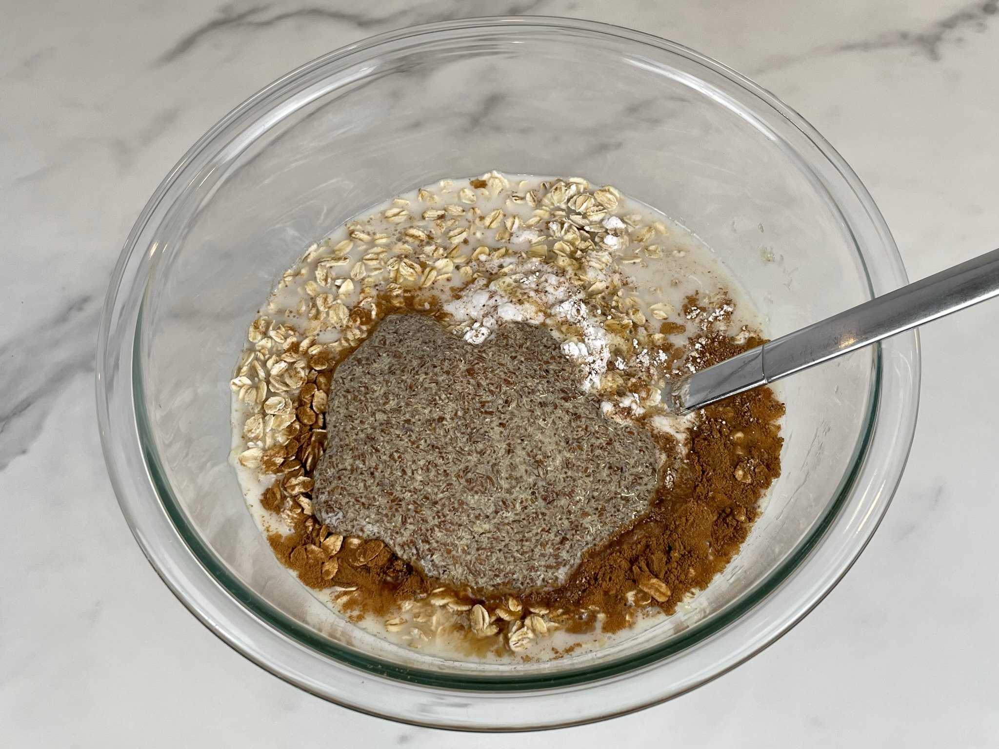 Thickened flaxseed.
